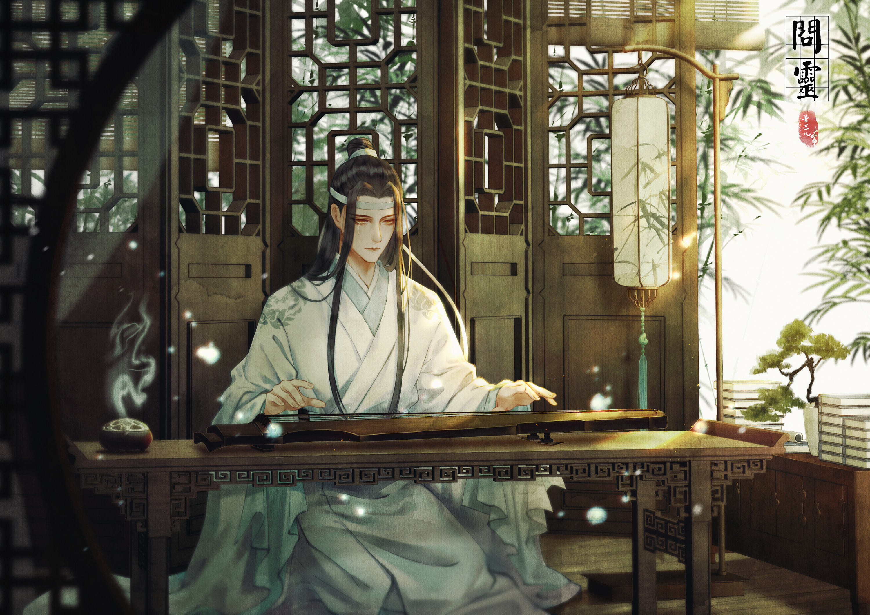 【P站插画】在此恭候夷陵老祖魏无羡 魔道祖师 蓝忘机 古风美少年插画特辑 P站美图-第5张