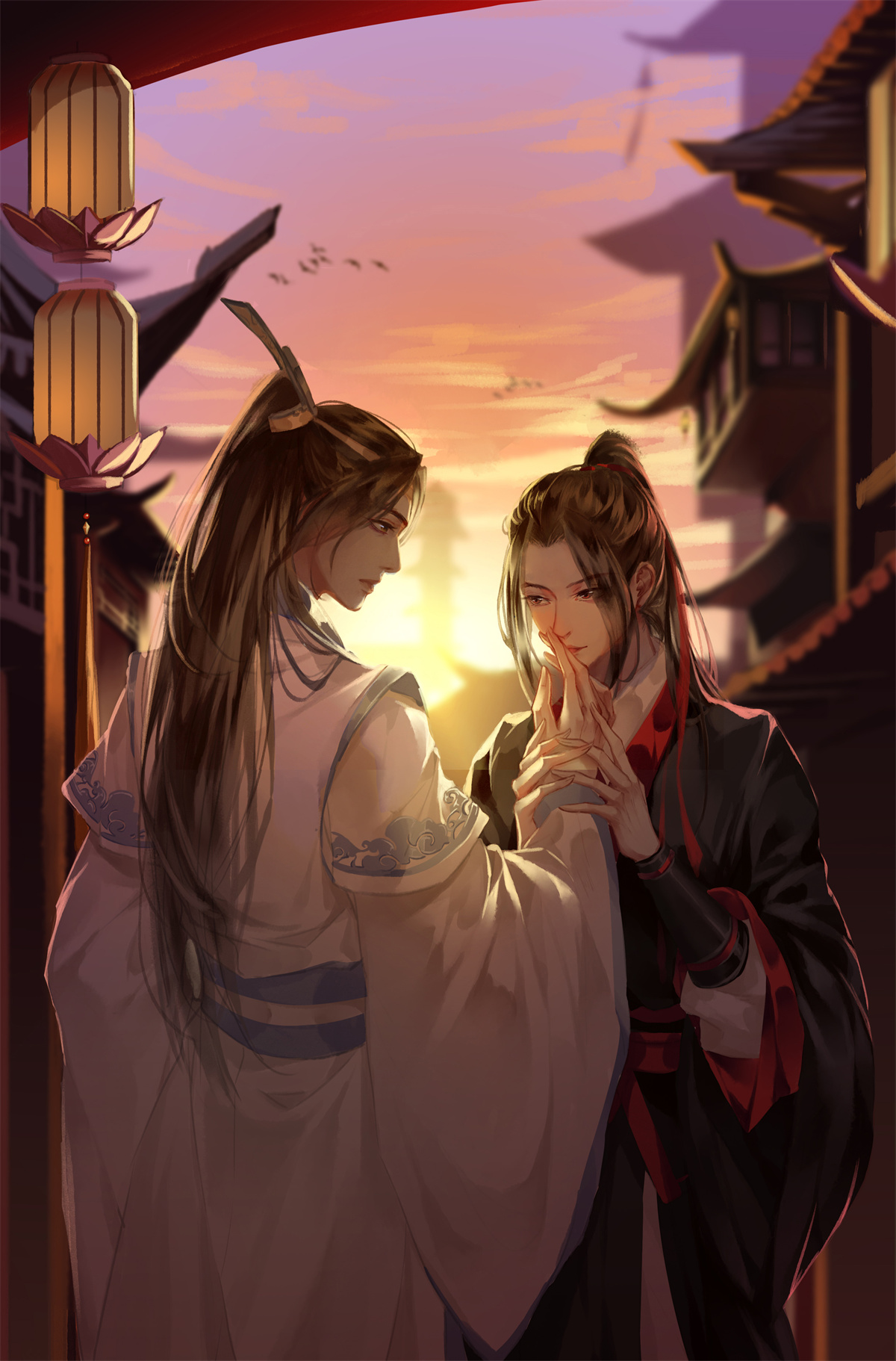 【P站插画】在此恭候夷陵老祖魏无羡 魔道祖师 蓝忘机 古风美少年插画特辑 P站美图-第3张