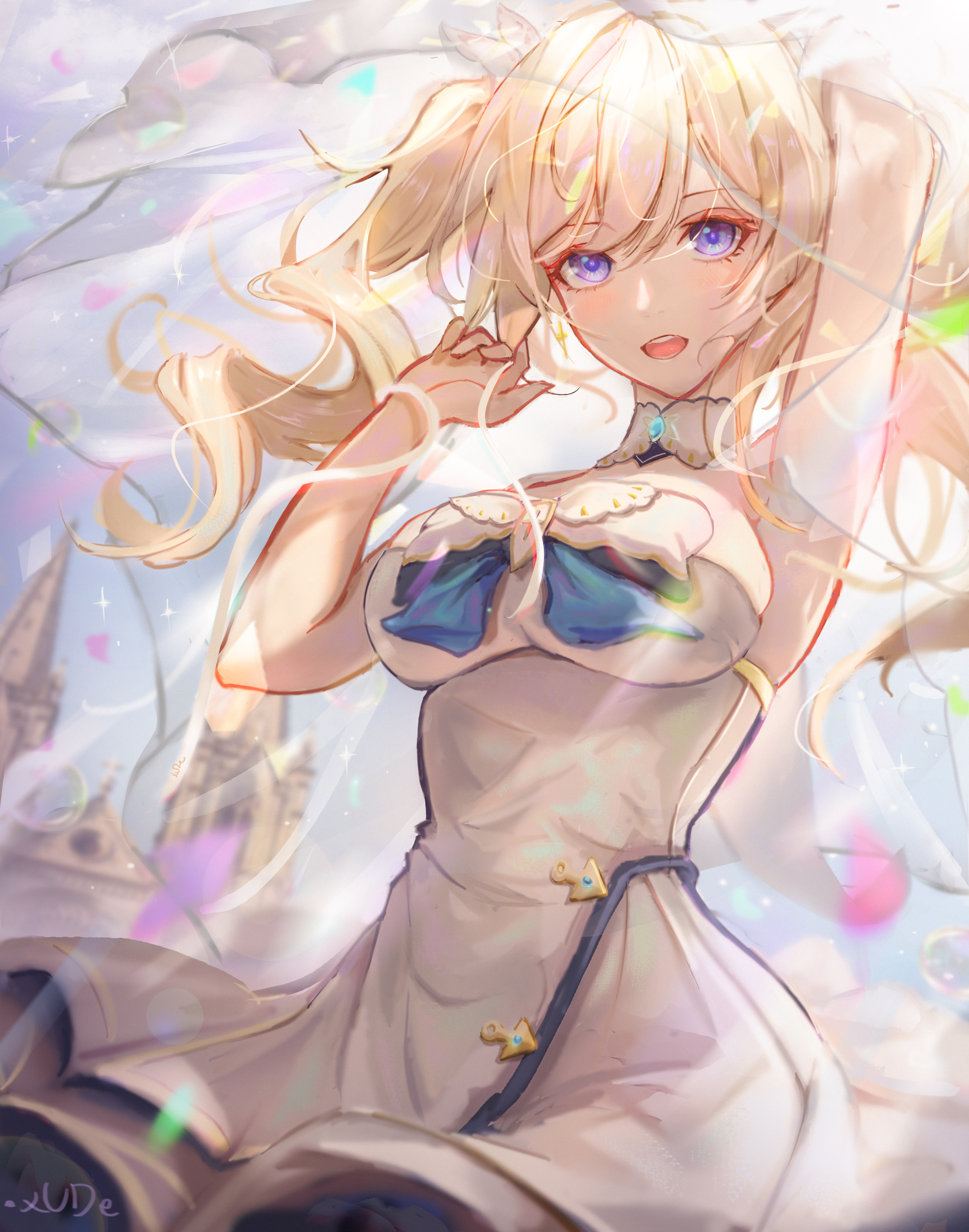 【P站插画推荐】原神甘雨凝光芭芭拉 xUDe的同人插画作品 P站画师-第6张