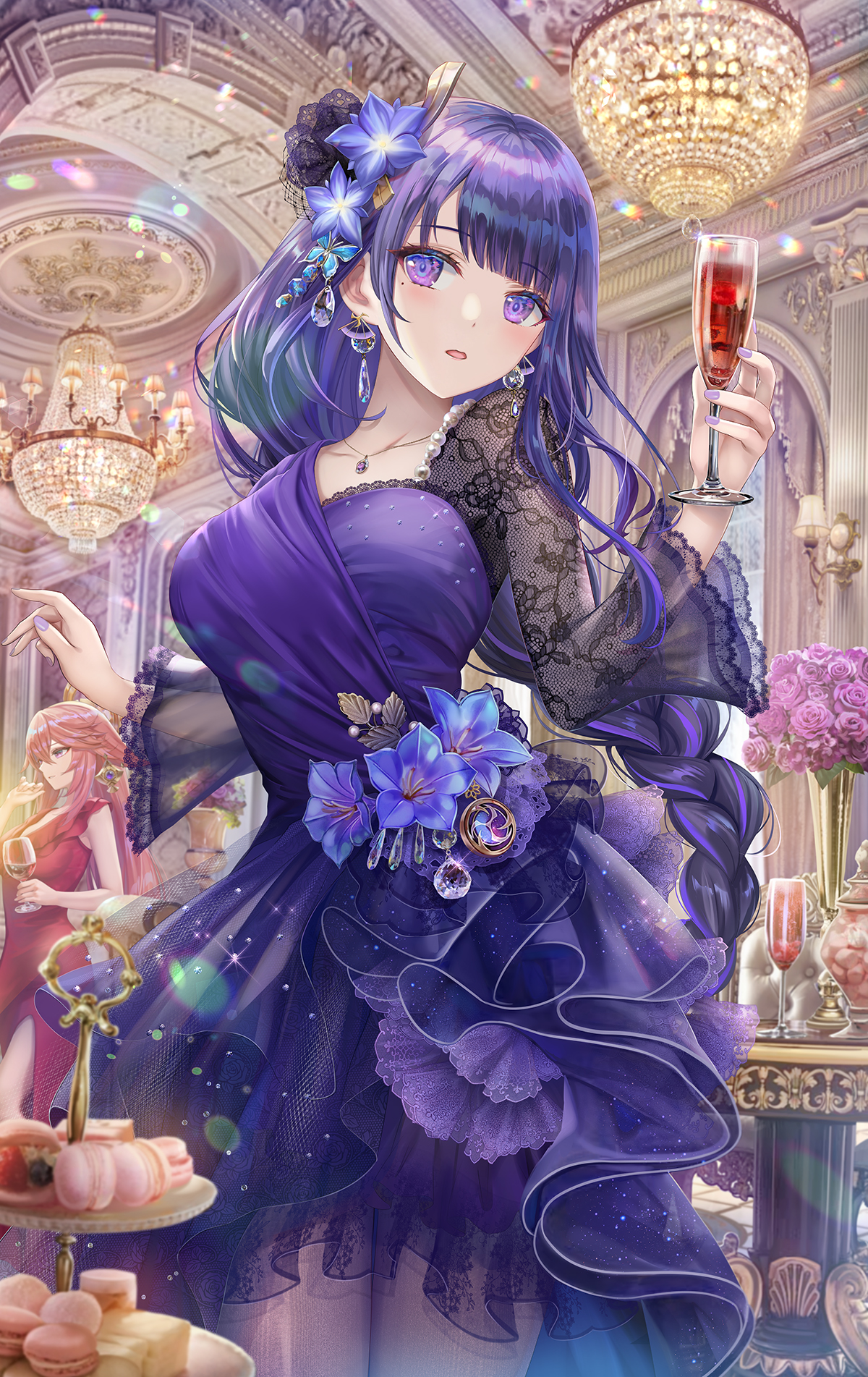 【美图插画推荐】JK制服 元神 雷电将军，美腿优菈 兽耳少女 P站日榜美图推荐 P站美图-第3张