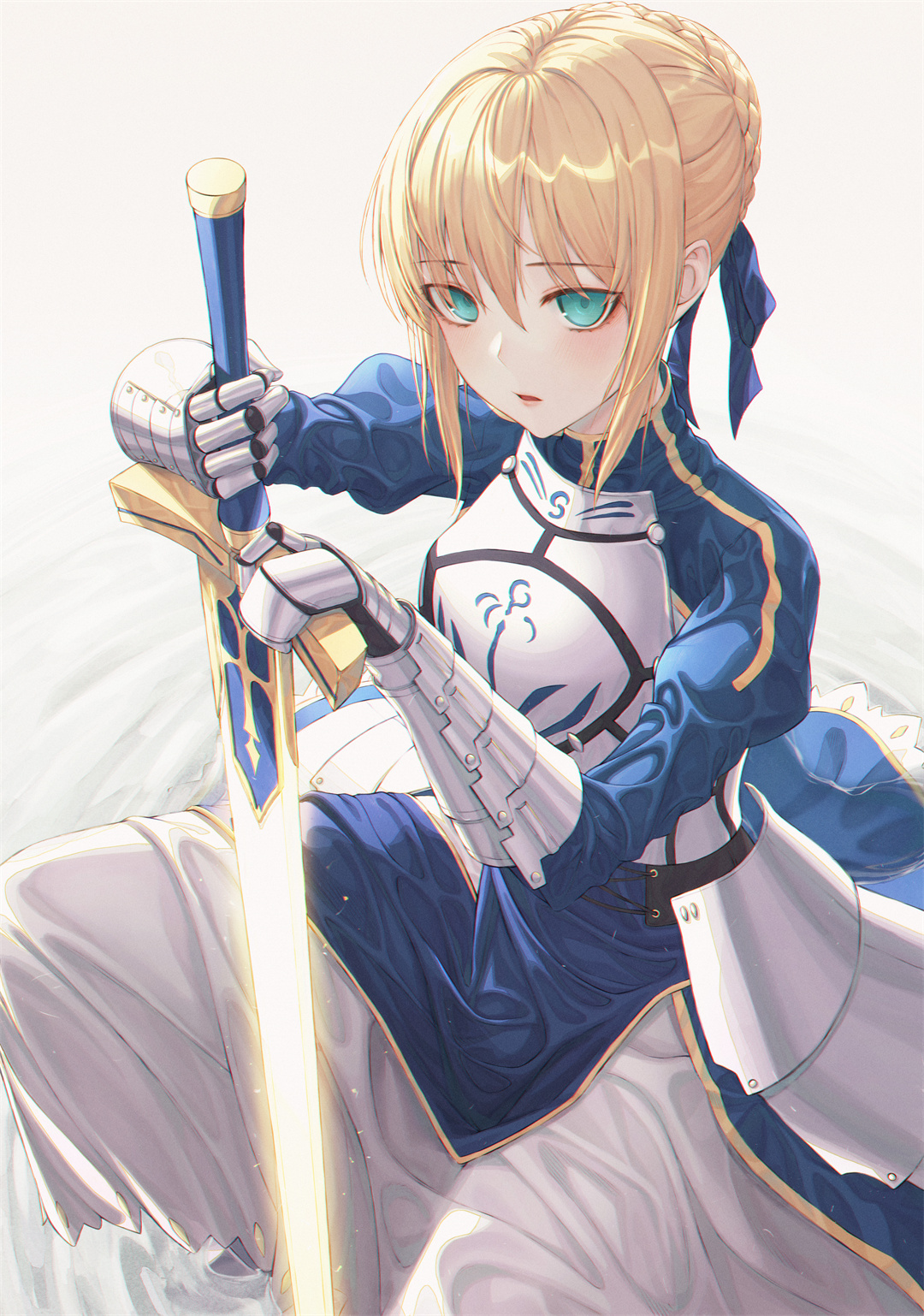 【P站画师推荐】黑长直美少女 甘雨 Saber 艾米莉娅 日本插画师Eichi的插画作品 P站画师-第4张