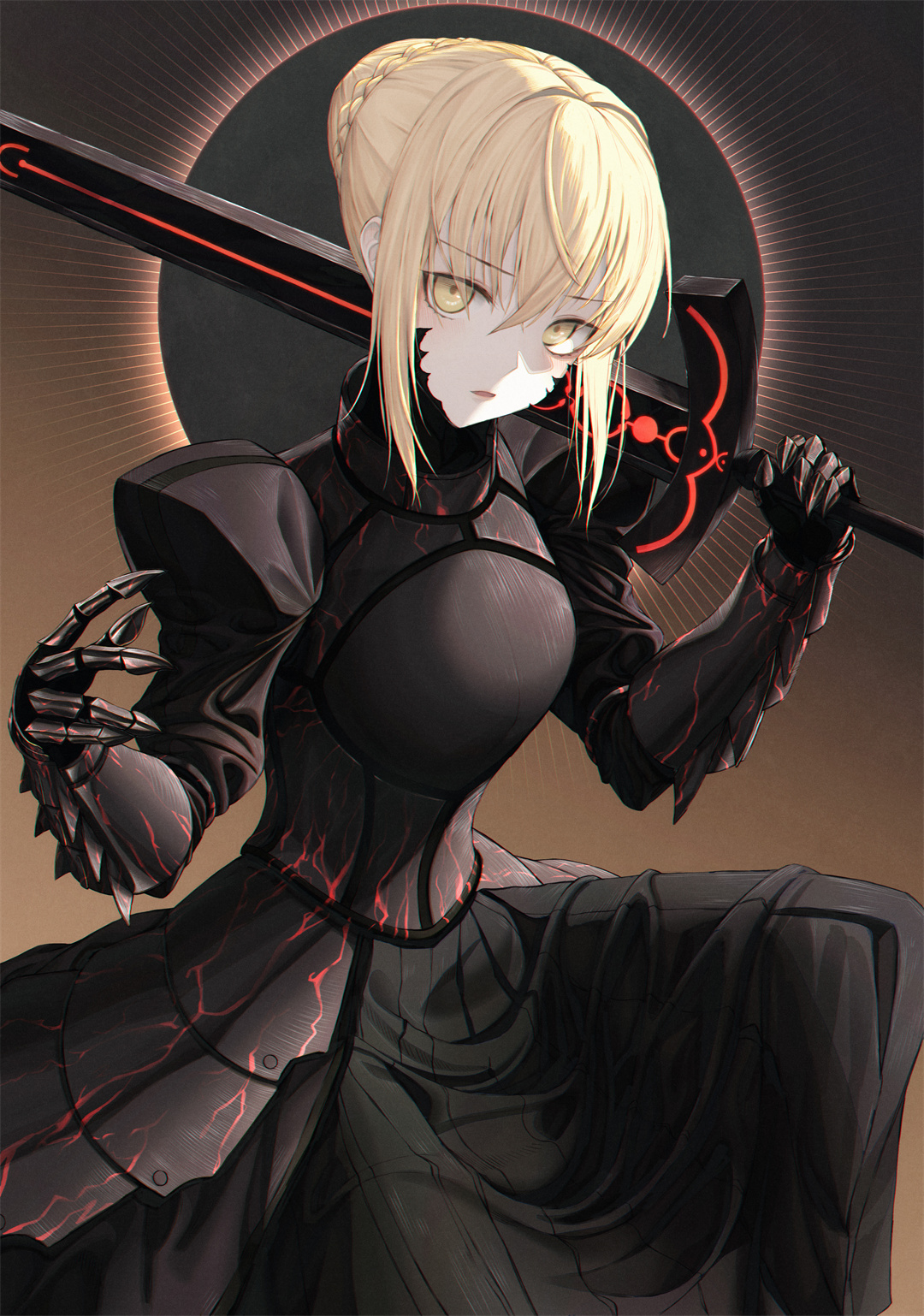 【P站画师推荐】黑长直美少女 甘雨 Saber 艾米莉娅 日本插画师Eichi的插画作品 P站画师-第9张