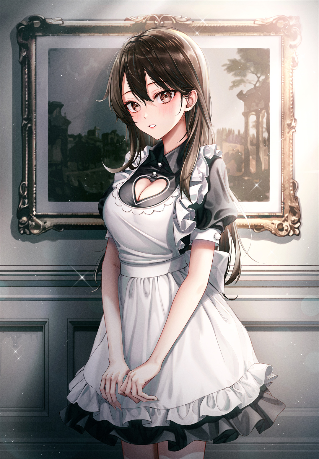 【P站画师推荐】黑长直美少女 甘雨 Saber 艾米莉娅 日本插画师Eichi的插画作品 P站画师-第8张