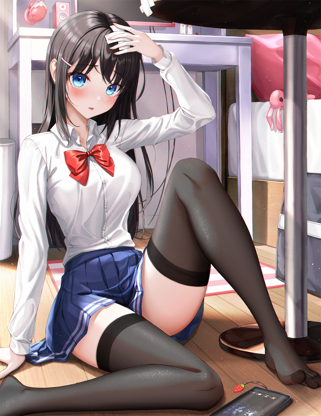 【P站画师推荐】黑长直美少女 甘雨 Saber 艾米莉娅 日本插画师Eichi的插画作品 P站画师-第10张