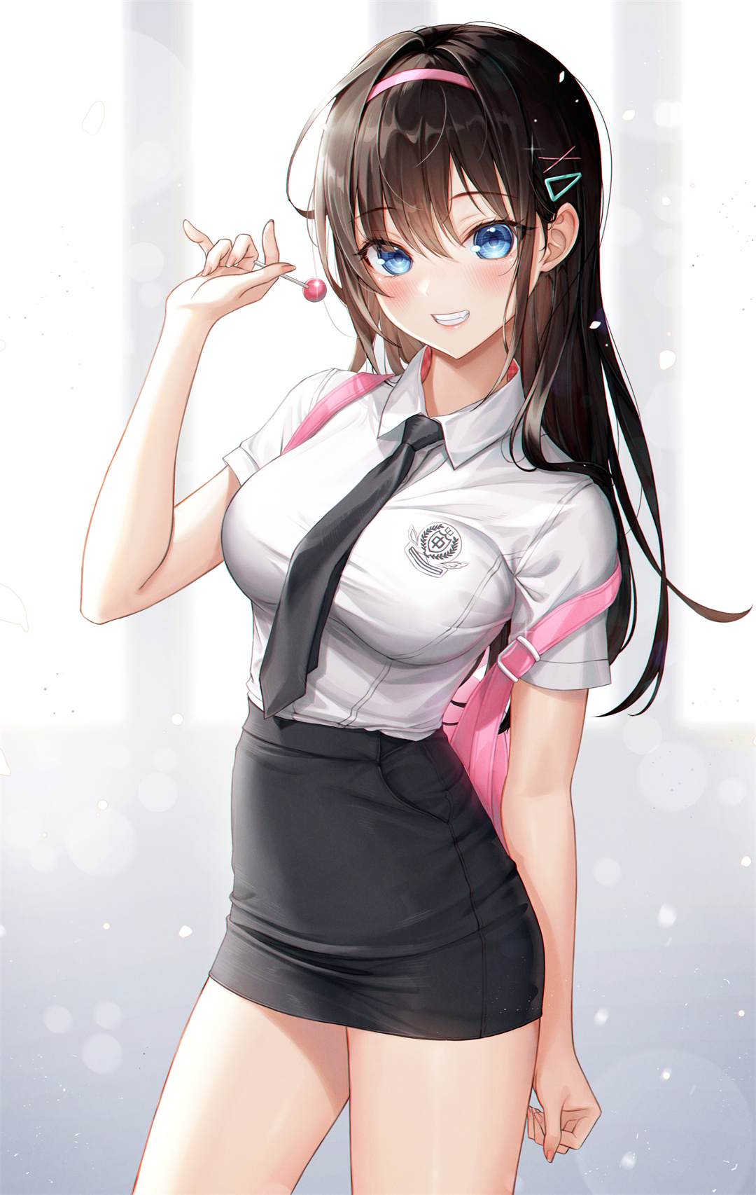【P站画师推荐】黑长直美少女 甘雨 Saber 艾米莉娅 日本插画师Eichi的插画作品 P站画师-第11张