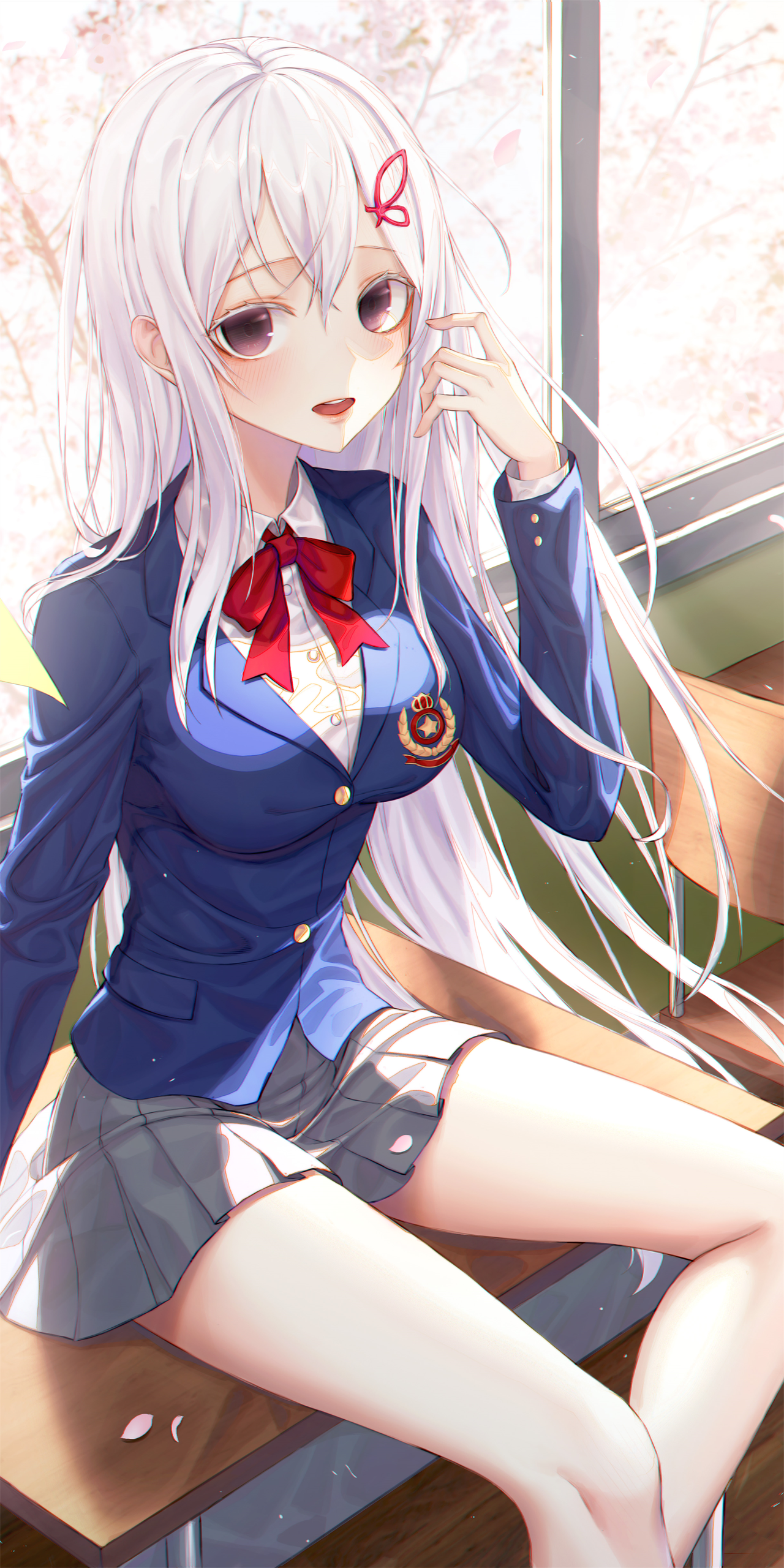 【全屏手机壁纸】JK制服 女仆等动漫手机壁纸推荐 0630期 手机壁纸-第2张