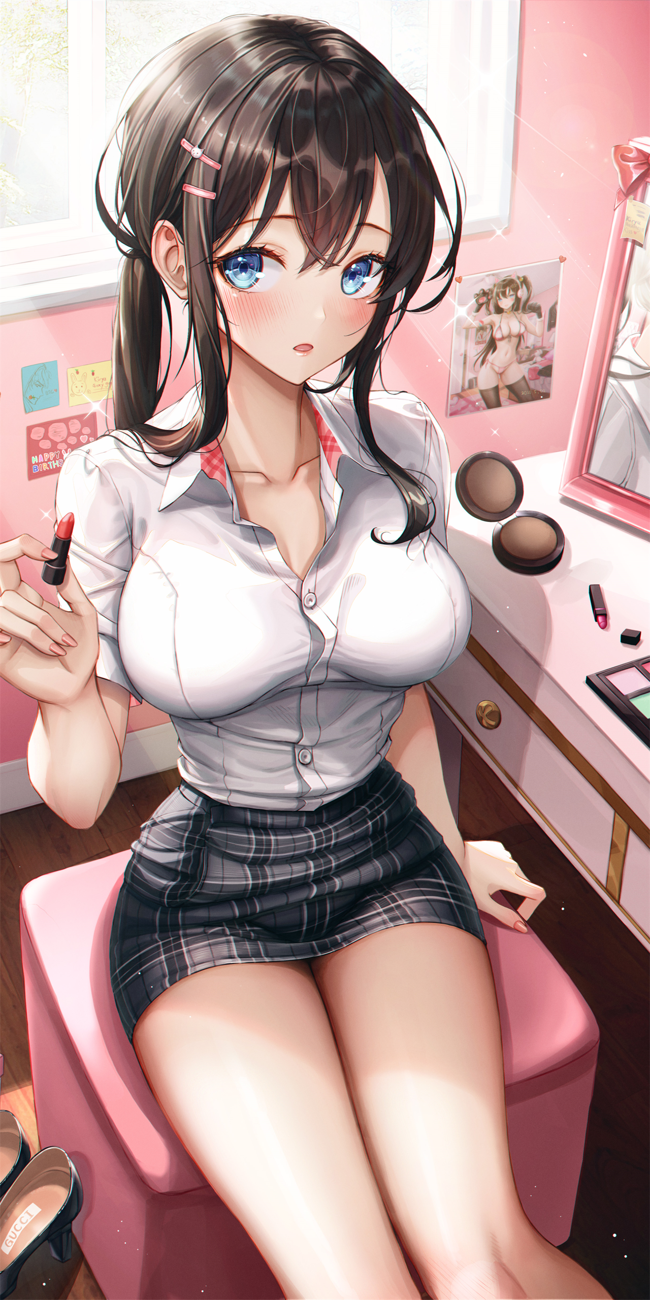 【全屏手机壁纸】JK制服 女仆等动漫手机壁纸推荐 0630期 手机壁纸-第5张