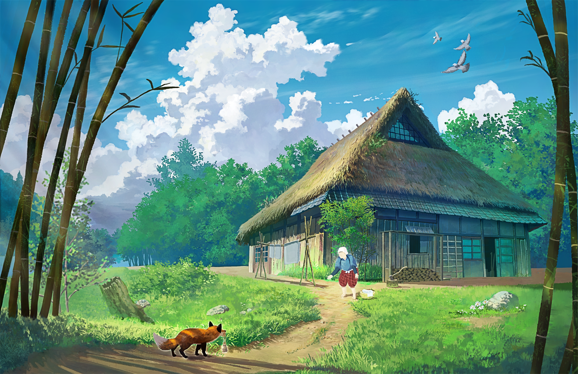 【P站插画推荐】爱丽丝 金发少女 风景插画 兽耳萌妹  插画排行推荐 P站美图-第6张