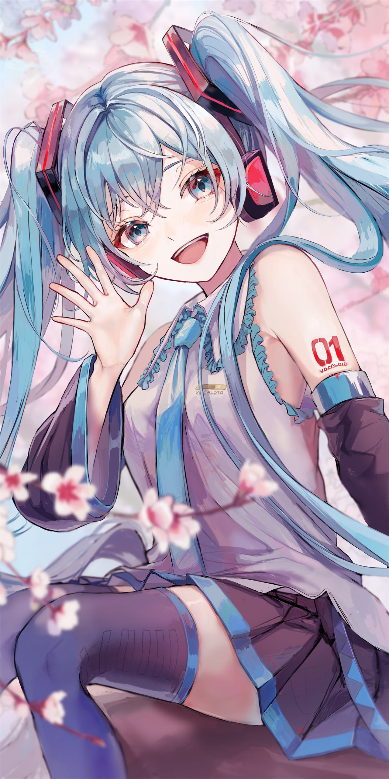 【全屏手机壁纸】双马尾的初音未来 动漫手机壁纸推荐 2k壁纸 4k壁纸 二次元图片壁纸 0702期 手机壁纸-第6张