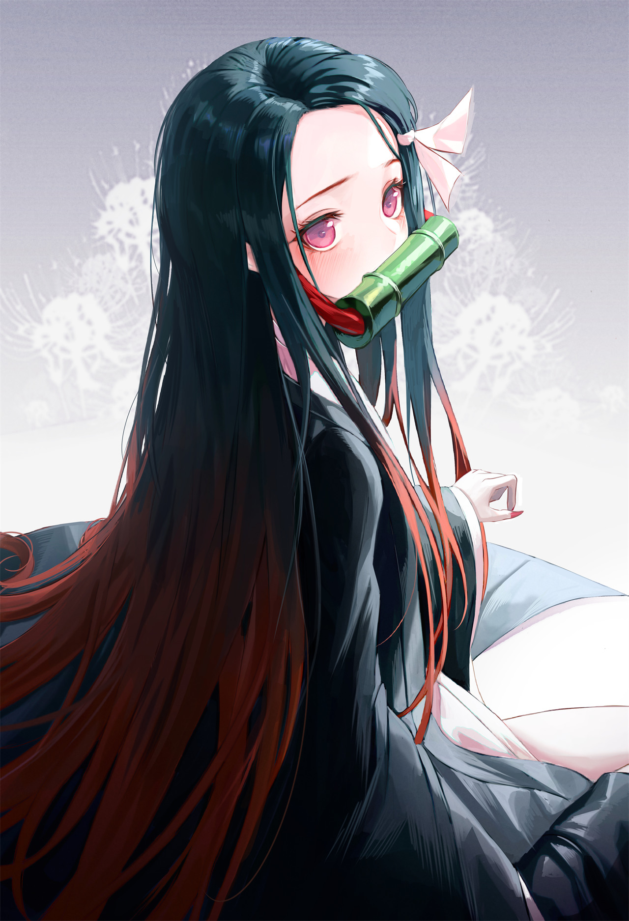 【美图插画推荐】鬼灭之刃  灶门祢豆子同人插画特辑 P站美图-第1张