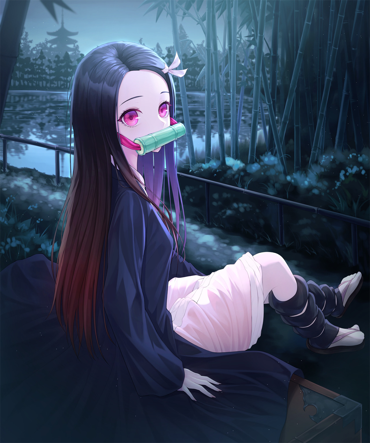 【美图插画推荐】鬼灭之刃  灶门祢豆子同人插画特辑 P站美图-第3张