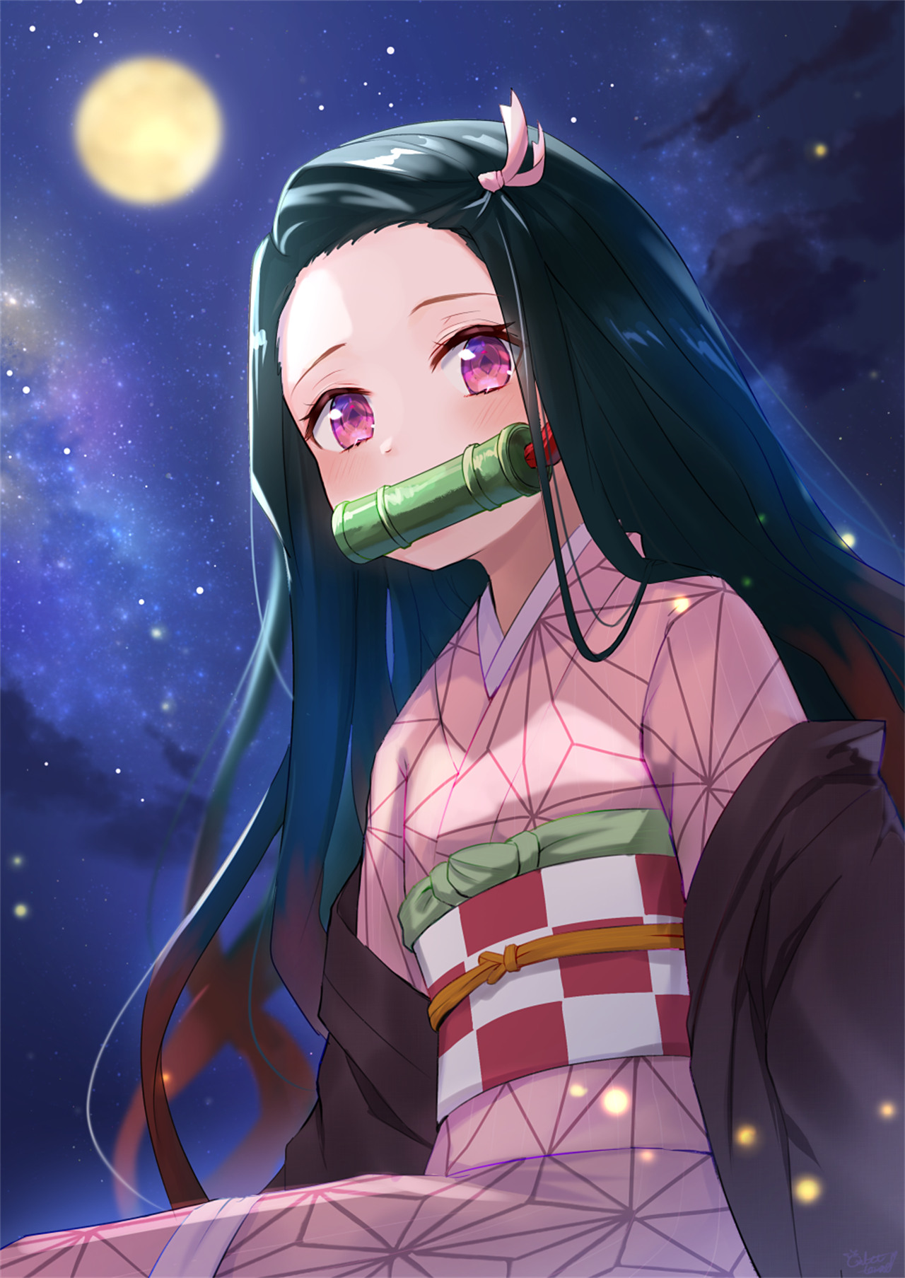 【美图插画推荐】鬼灭之刃  灶门祢豆子同人插画特辑 P站美图-第11张