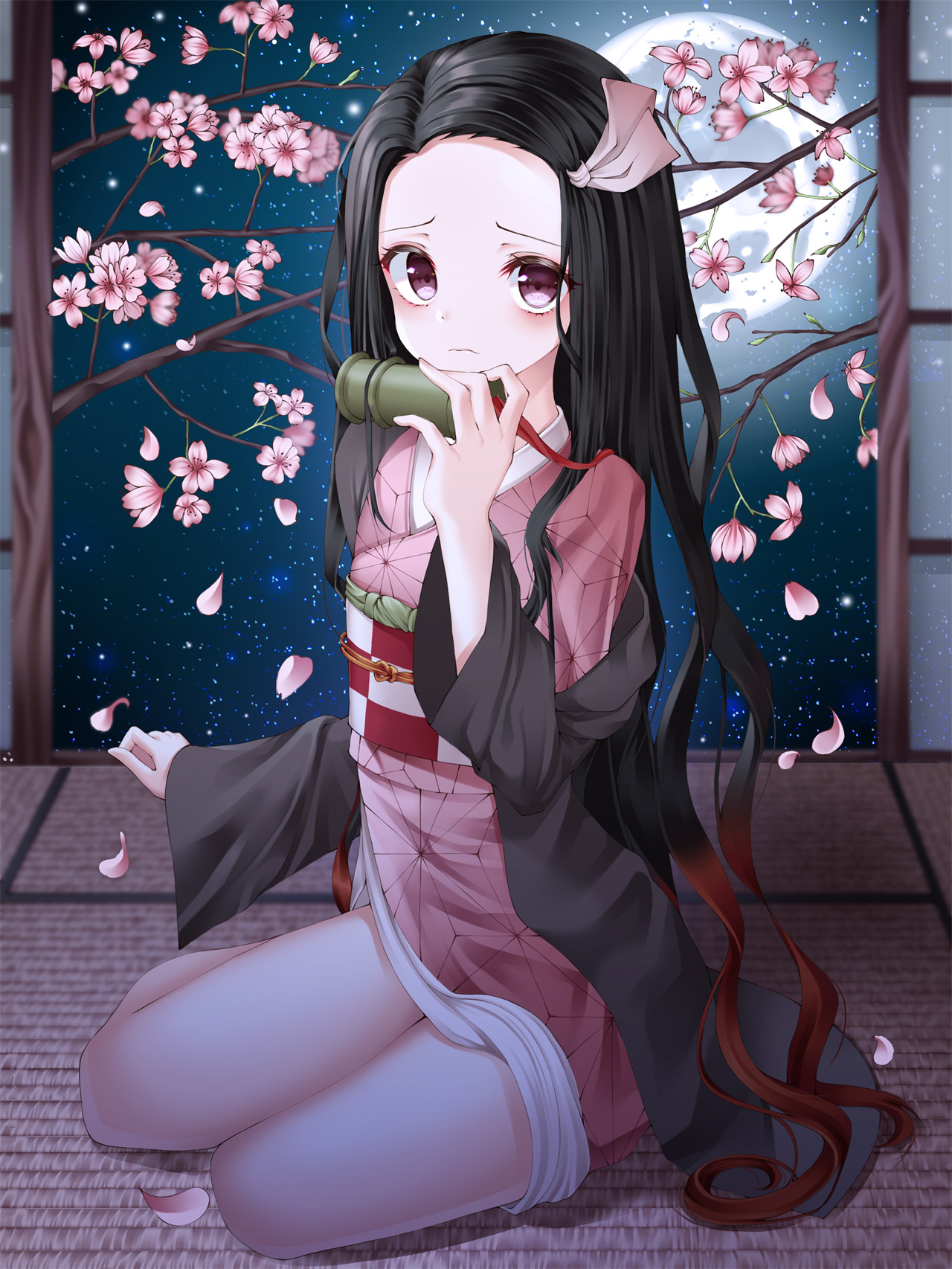 【美图插画推荐】鬼灭之刃  灶门祢豆子同人插画特辑 P站美图-第12张