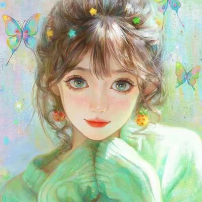手绘女生头像动漫唯美,快换上吧让自己头像变的优秀 动漫头像-第15张