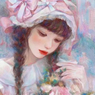 手绘女生头像动漫唯美,快换上吧让自己头像变的优秀 动漫头像-第17张