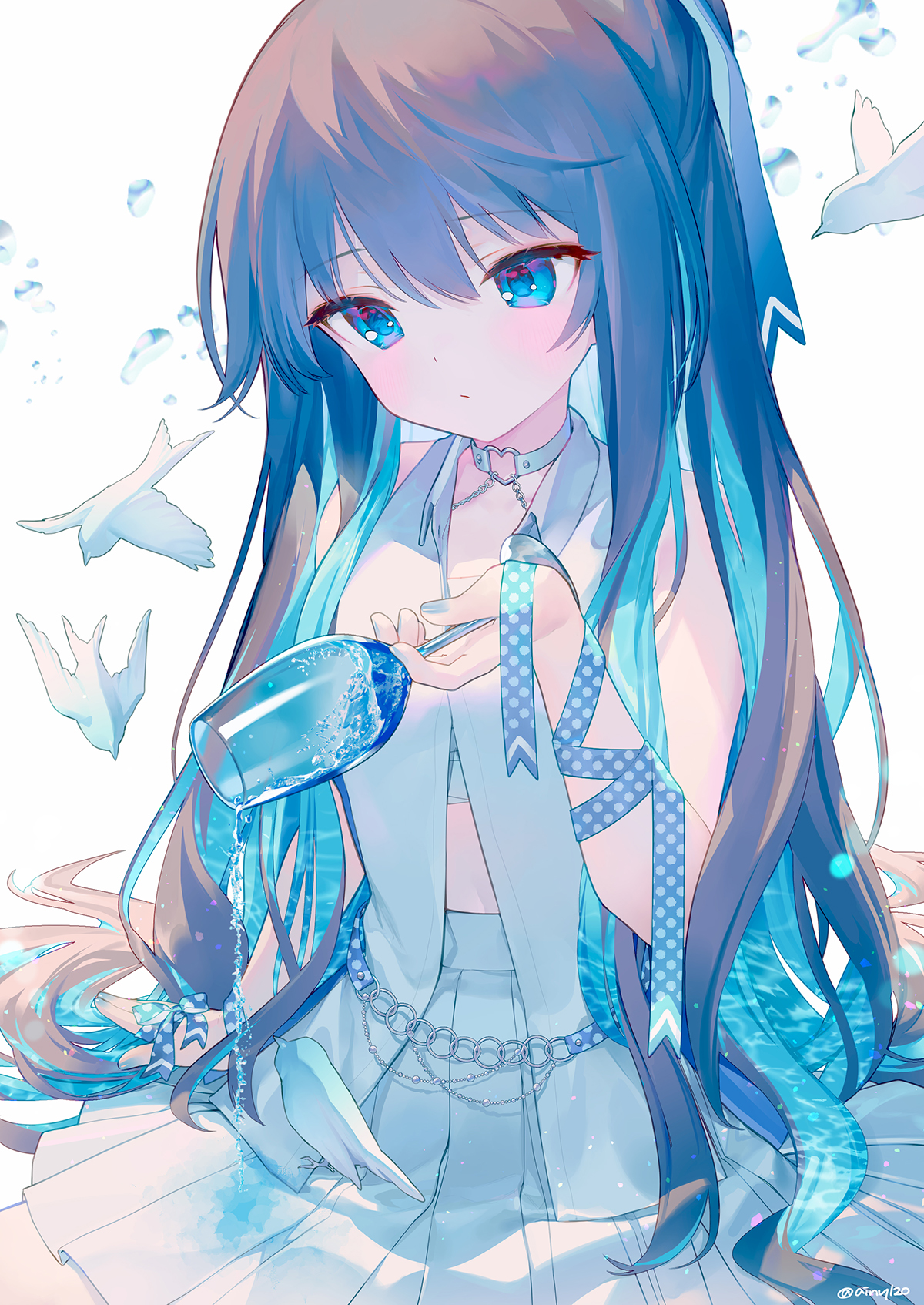 【插画美图】JK制服 初音未来 原神 甘雨 八重神子和雷电将军 今日美图壁纸清凉袭来 P站美图-第4张