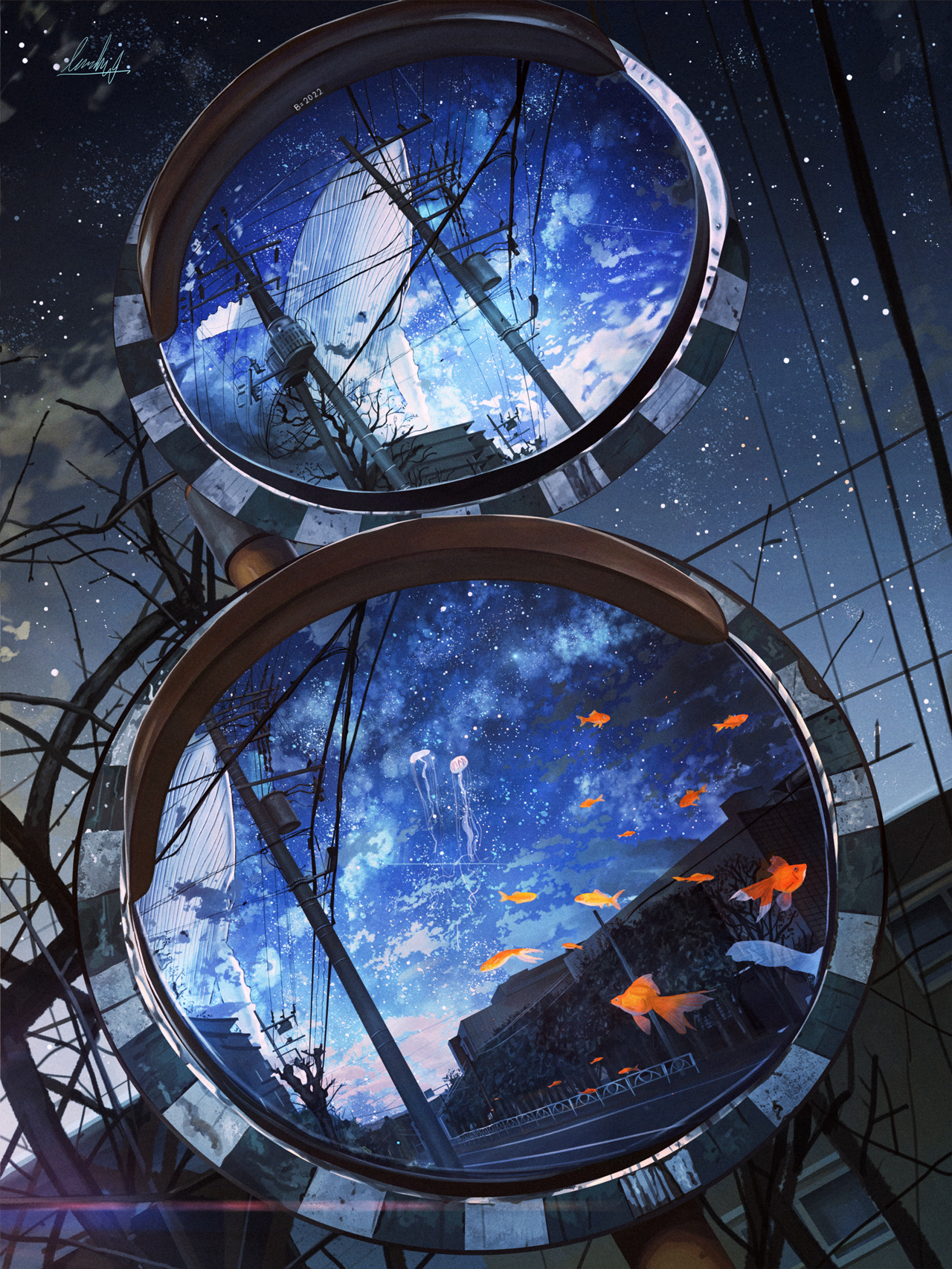 【插画美图】可爱温柔的妹子和心旷神怡的风景 今日的插画壁纸推荐 P站美图-第1张