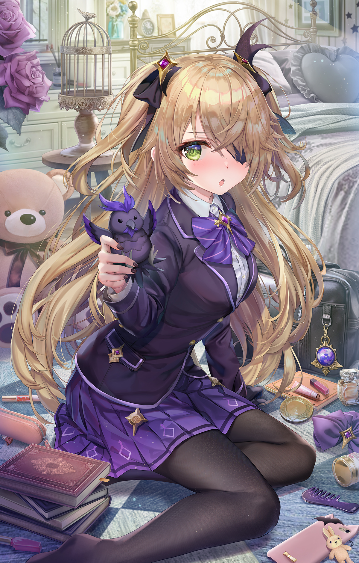 【插画美图】神秘之女 断罪皇女，降临此间。 原神 菲谢尔·冯·露弗施洛斯·那菲多特插画特辑 P站美图-第8张