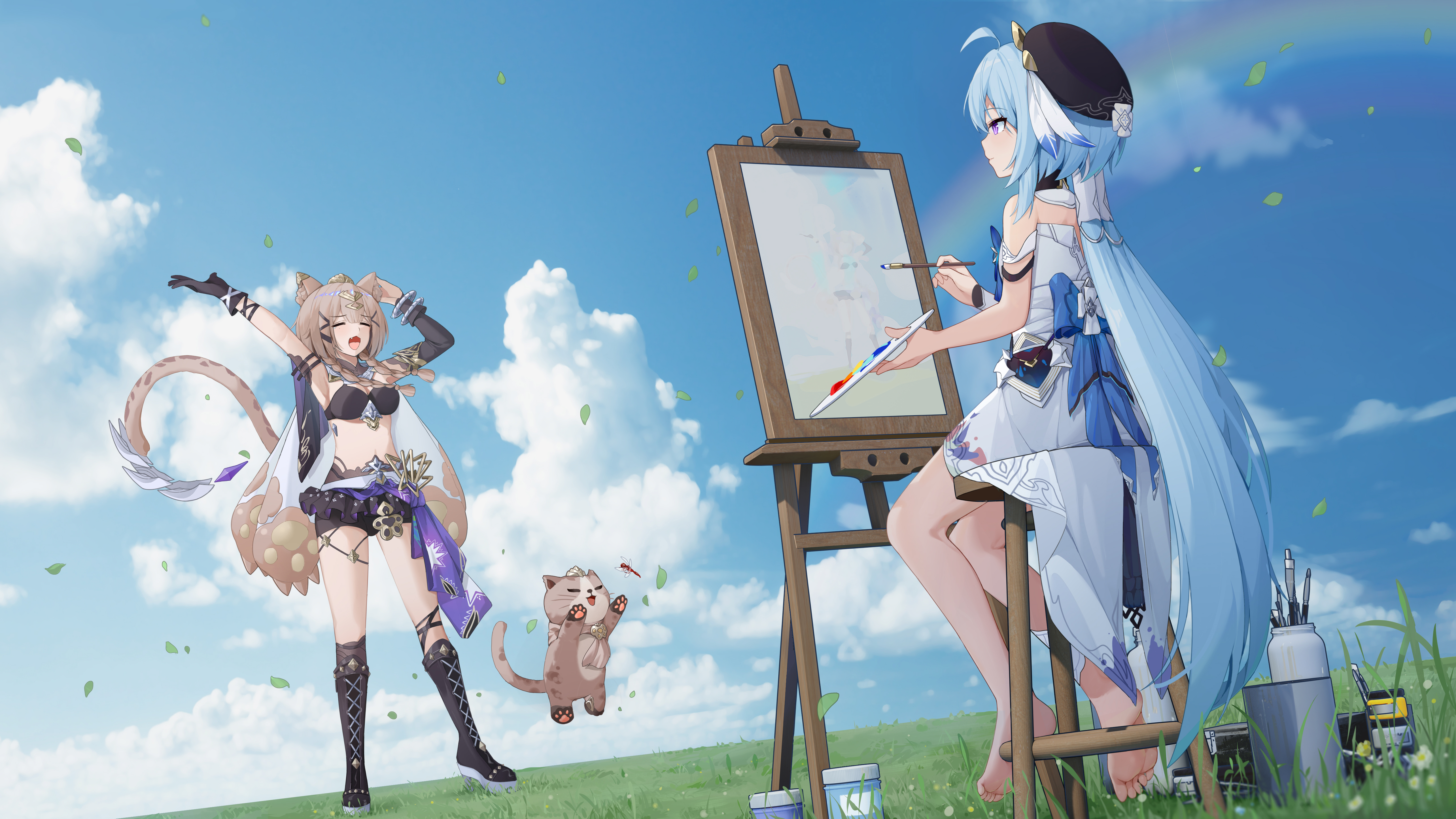 【插画美图】你的初音老婆、原神里的格蕾修、帕朵菲利斯 还有赛马娘米浴 插画壁纸特辑 P站美图-第5张