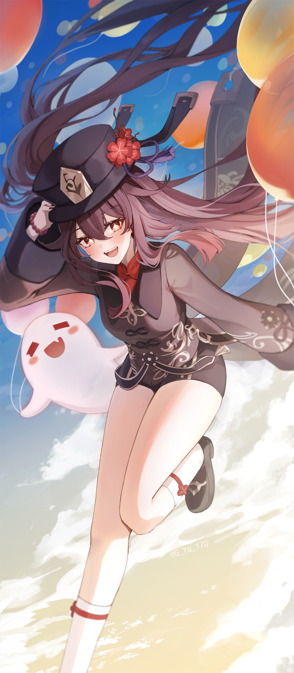 【插画美图】原神 椰羊甘雨 胡桃 双马尾兽耳少女 粉色系少女 插画特辑 P站美图-第6张