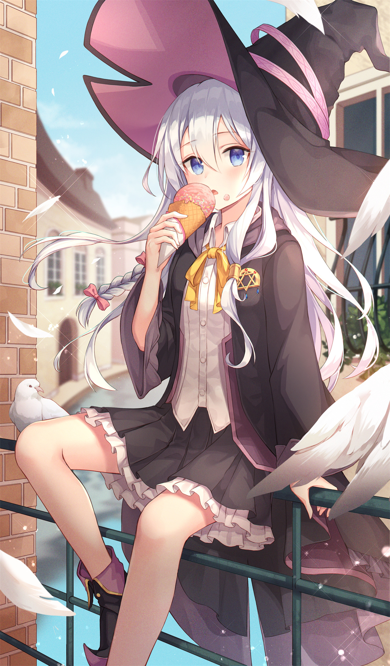 【插画美图】俏皮可爱的美少女 你也会魔法吗？ 魔女之旅 伊蕾娜同人插画特辑 P站美图-第4张