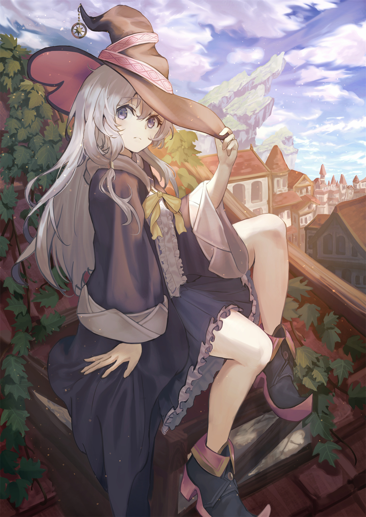 【插画美图】俏皮可爱的美少女 你也会魔法吗？ 魔女之旅 伊蕾娜同人插画特辑 P站美图-第6张
