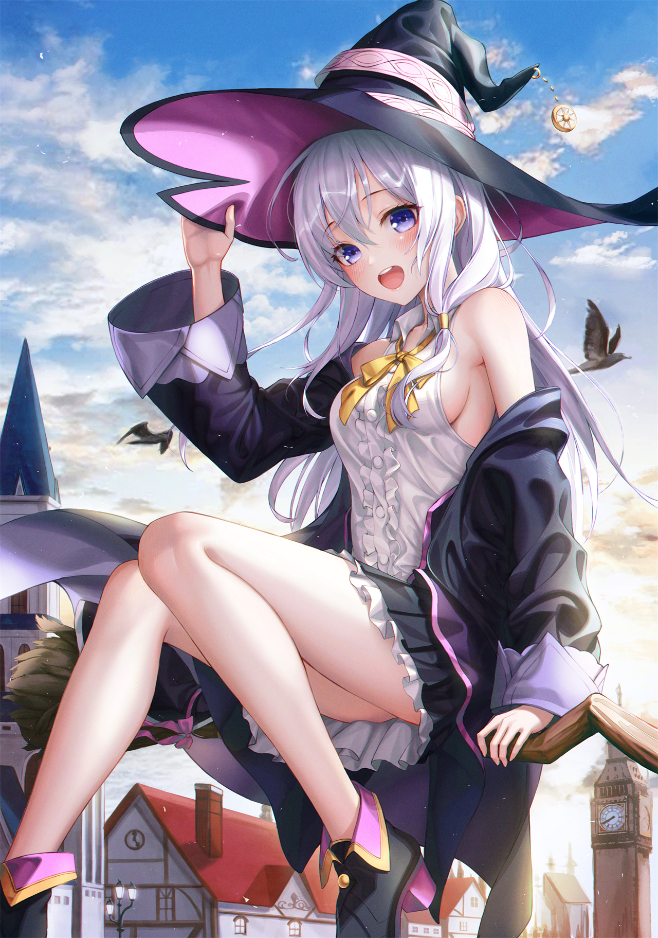 【插画美图】俏皮可爱的美少女 你也会魔法吗？ 魔女之旅 伊蕾娜同人插画特辑 P站美图-第8张