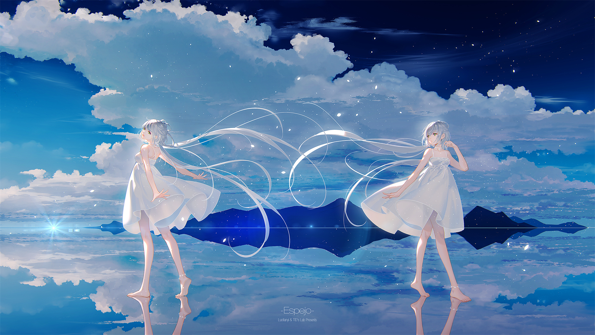 【插画美图】蓝天 白云 比基尼妹子 向日葵少女 夏日美图推荐 P站美图-第5张