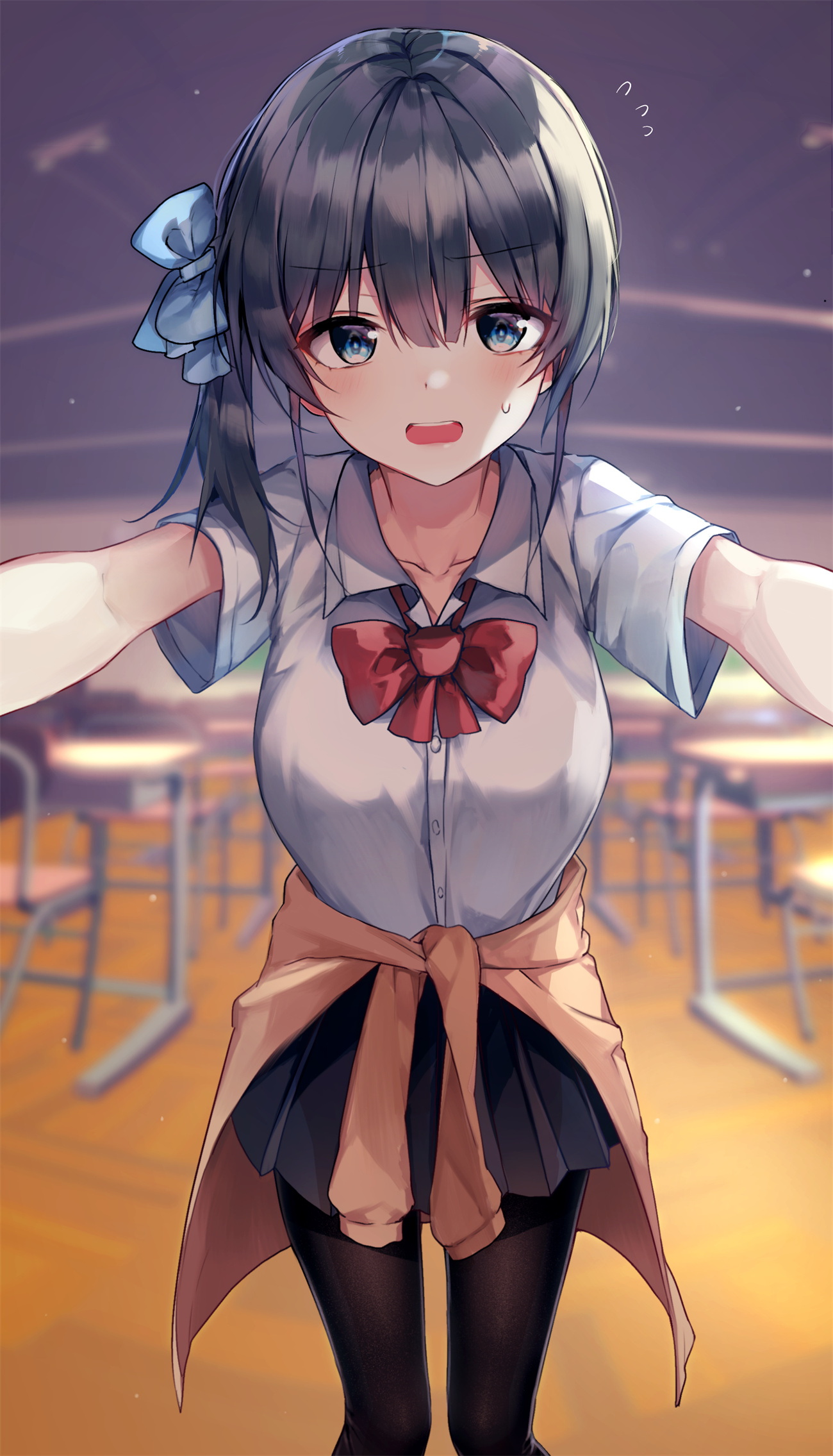 【插画美图】短发美少女 御姐 黑色连衣裙 帅气美女 女高中生 制服少女原创插画特辑 P站美图-第15张