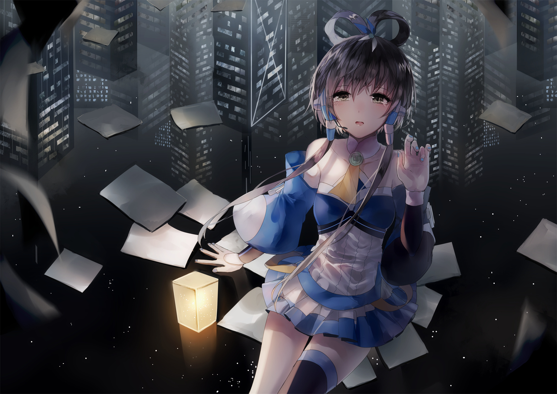 【插画美图】温柔细致的十五岁少女 洛天依同人插画特辑 P站美图-第3张