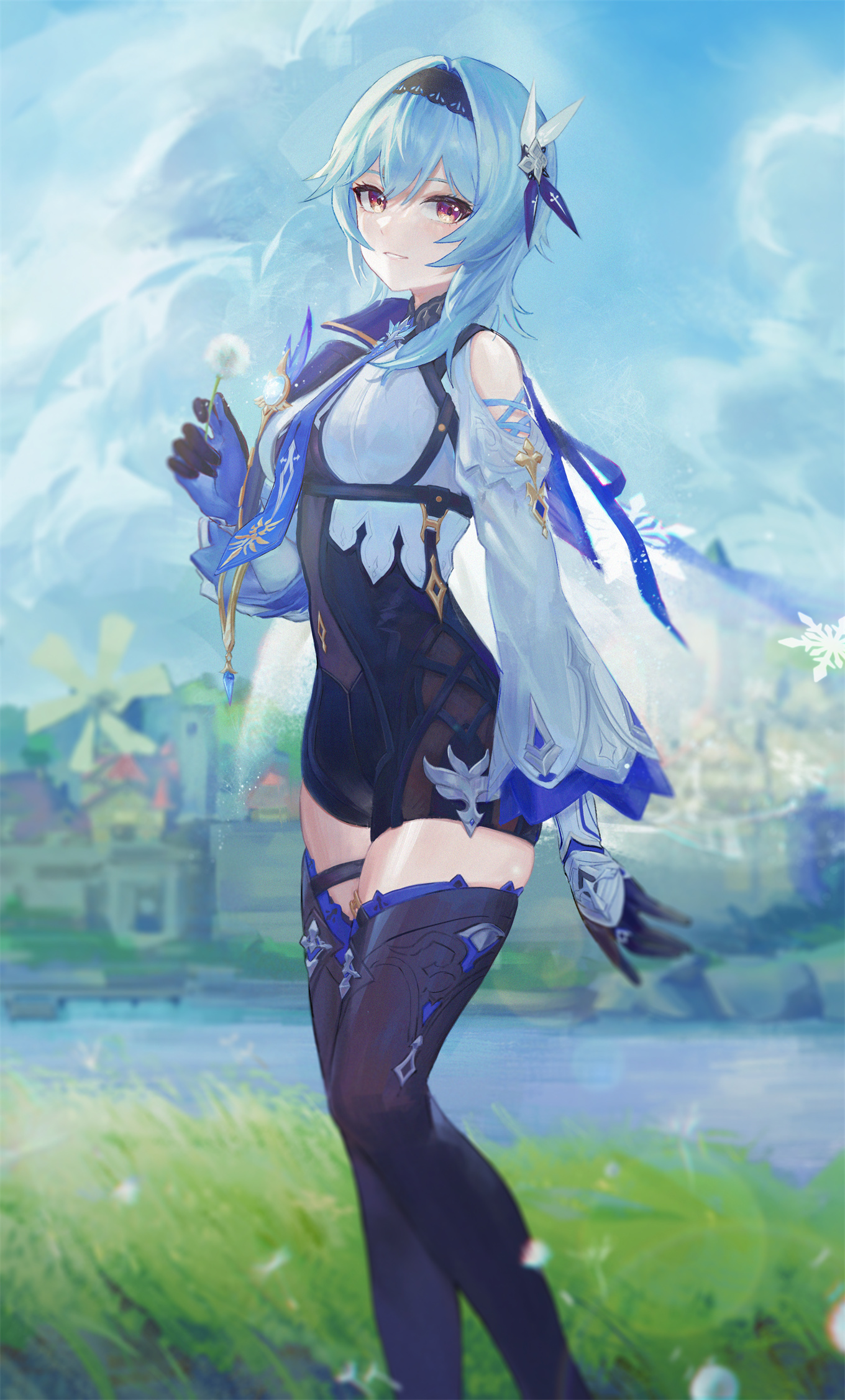 P站插画 动漫美图  原神 优菈 风景@4 P站美图-第1张