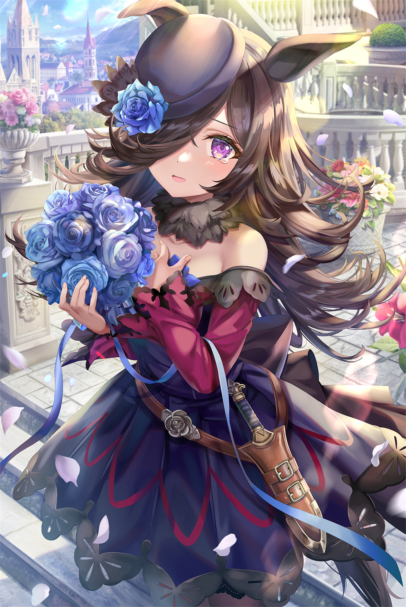 【插画美图】赛马娘 米浴 目白麦昆 重炮 星云天空 里见光钻插画特辑 P站美图-第1张