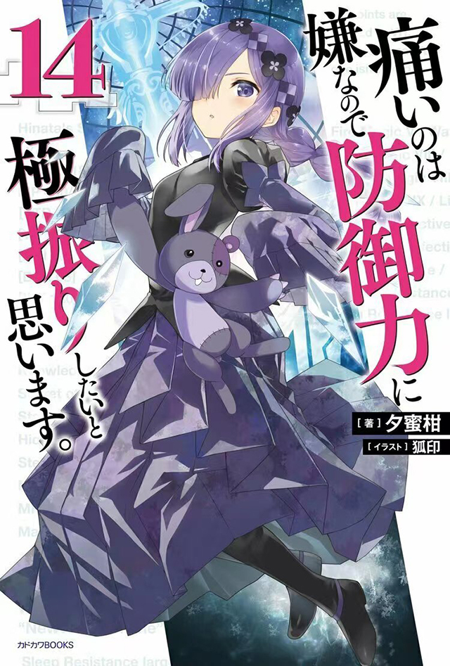 轻小说「因为太怕痛就全点防御力了。」第14卷封面
