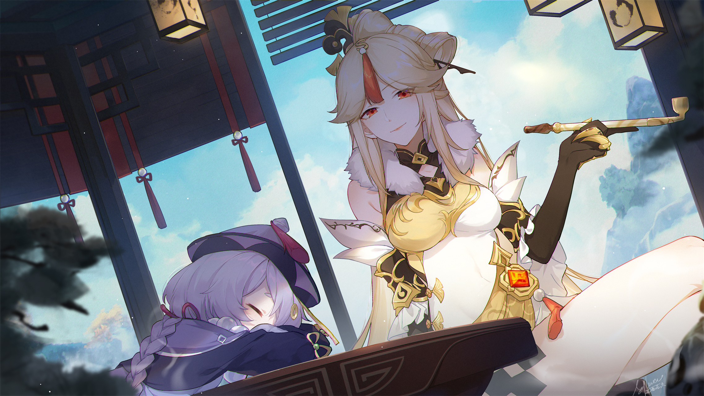【插画美图】珍如宝钻，远如星幽。原神 凝光同人角色插画特辑 P站美图-第2张