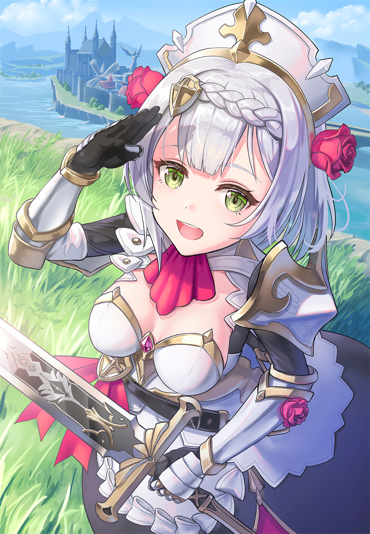 【插画美图】神奇的万能女仆诺艾尔 《原神》 诺艾尔同人角色插画特辑 P站美图-第6张