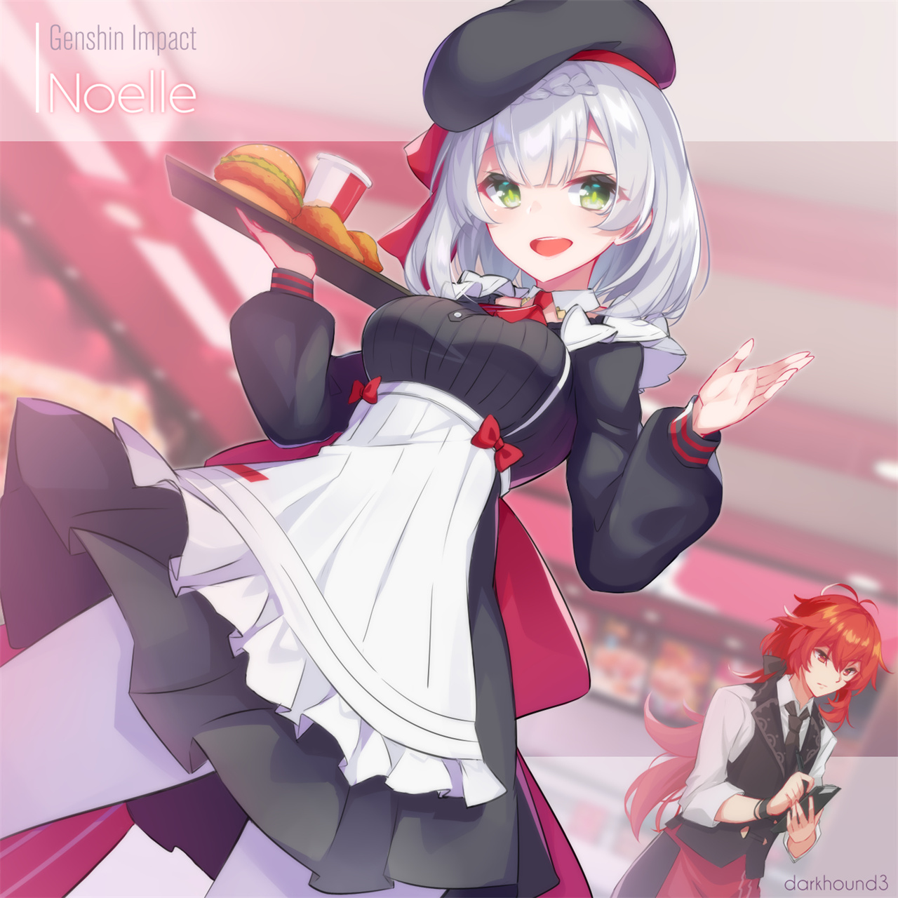 【插画美图】神奇的万能女仆诺艾尔 《原神》 诺艾尔同人角色插画特辑 P站美图-第10张