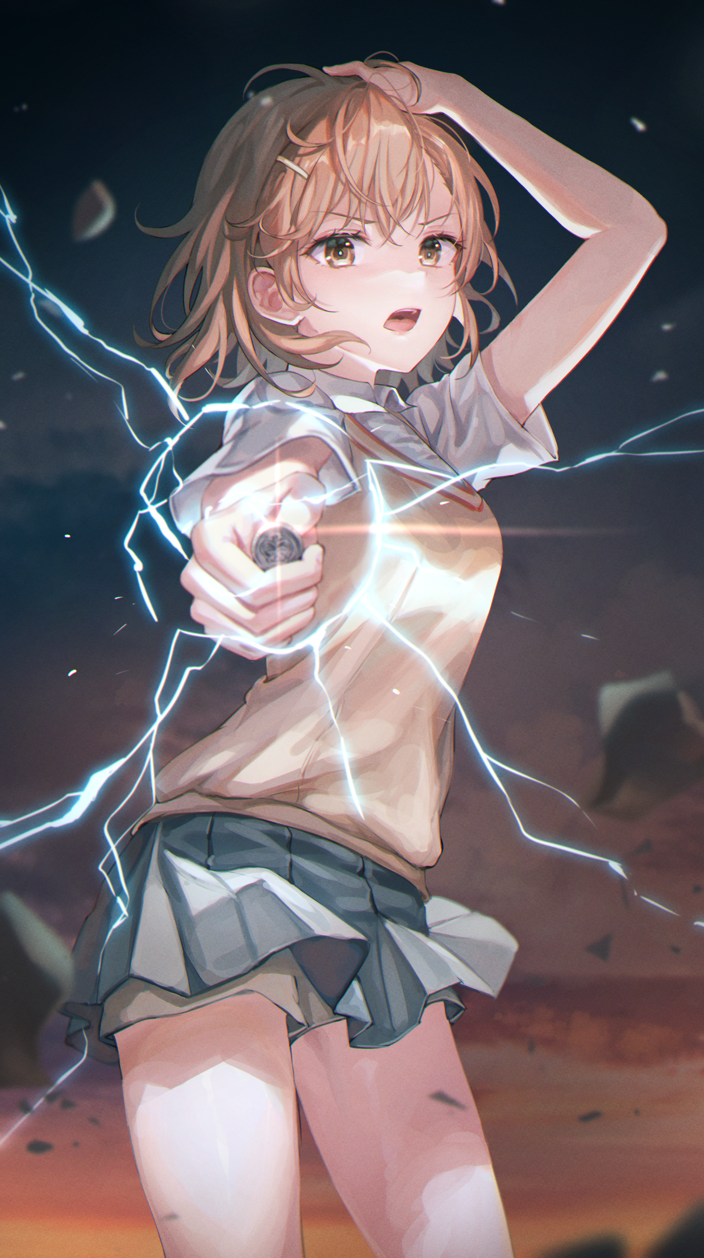 【插画美图】爱唠叨的14岁元气少女 科学超电磁炮 御坂美琴同人插画特辑 P站美图-第1张