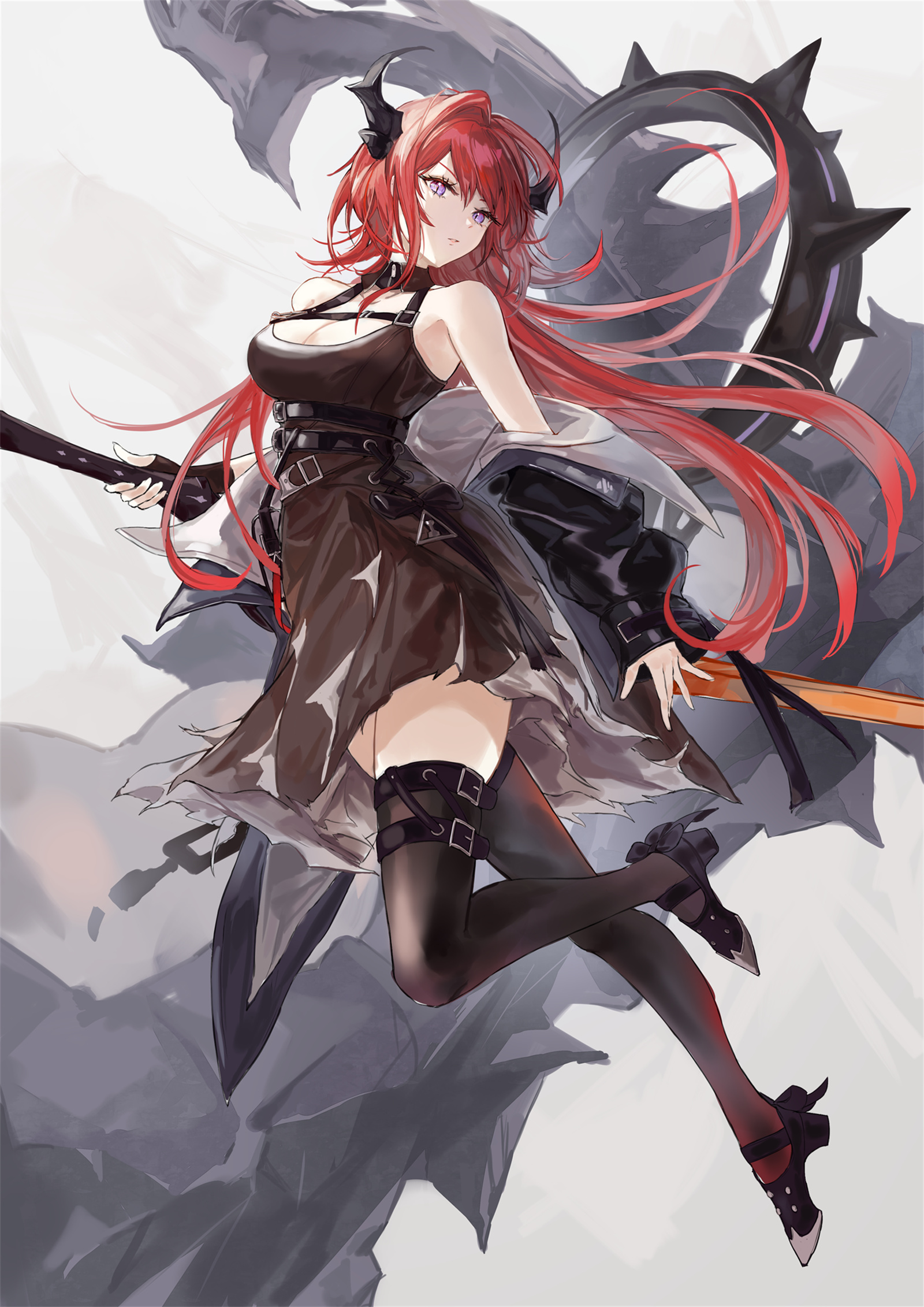 【美图插画】神秘的萨卡兹少女 明日方舟 史尔特尔同人插画特辑 P站美图-第8张