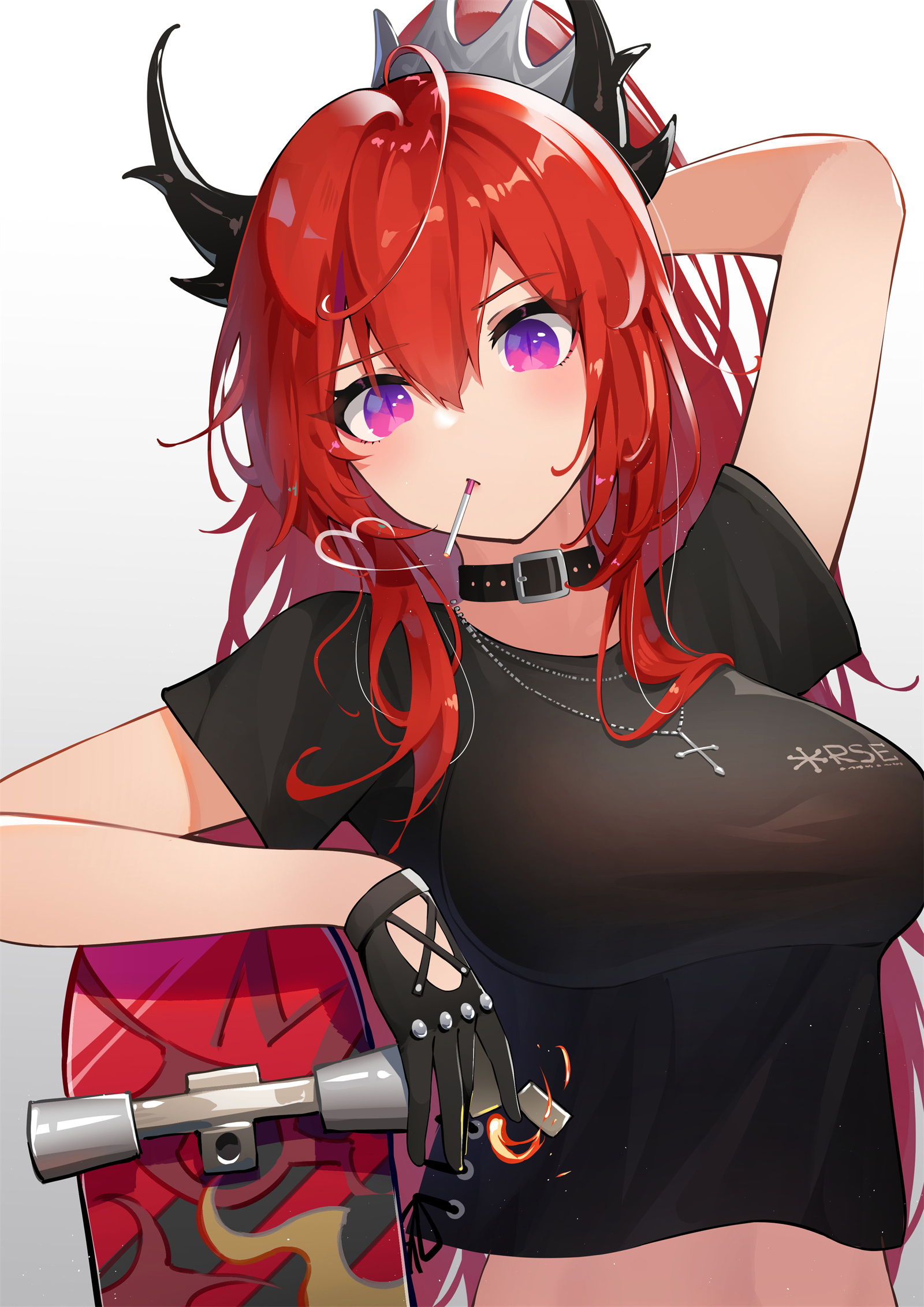 【美图插画】神秘的萨卡兹少女 明日方舟 史尔特尔同人插画特辑 P站美图-第9张