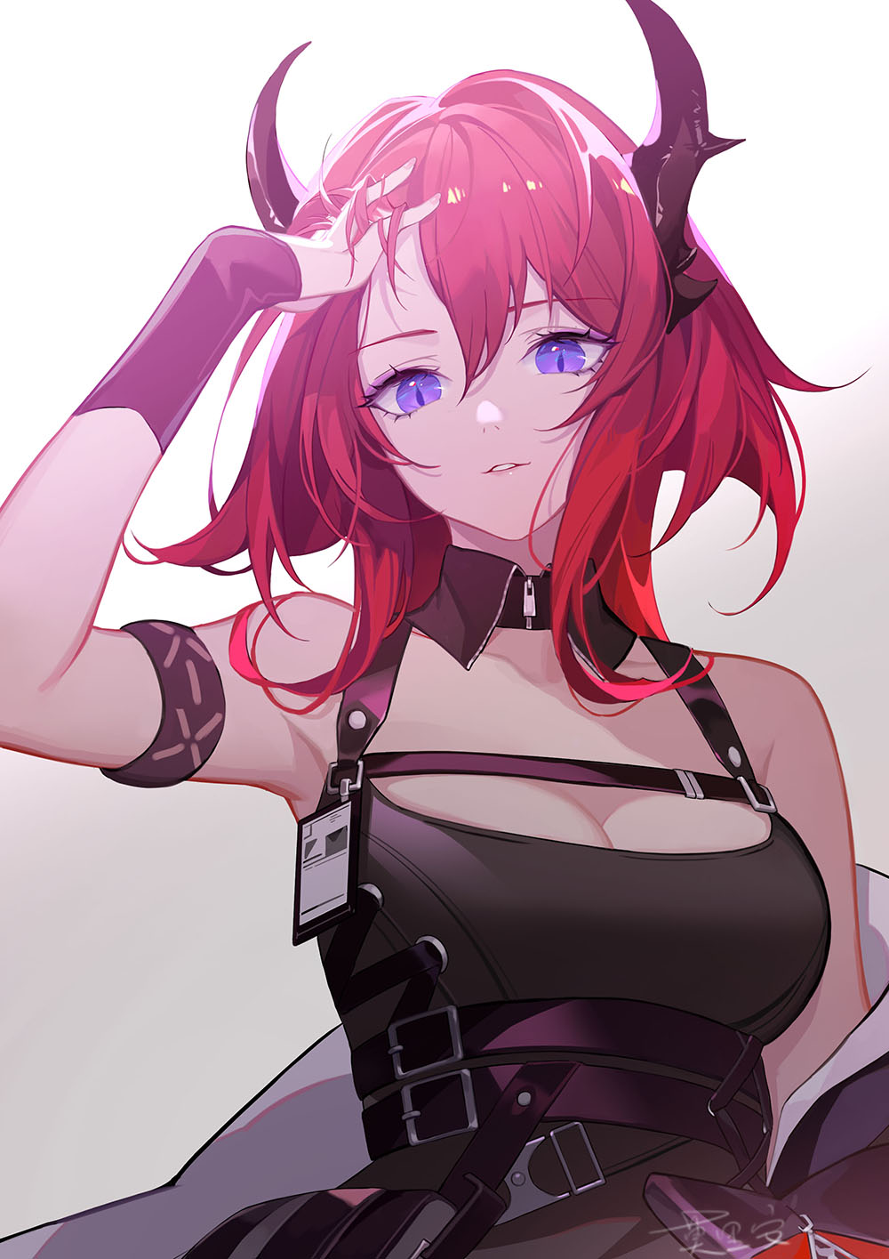 【美图插画】神秘的萨卡兹少女 明日方舟 史尔特尔同人插画特辑 P站美图-第12张