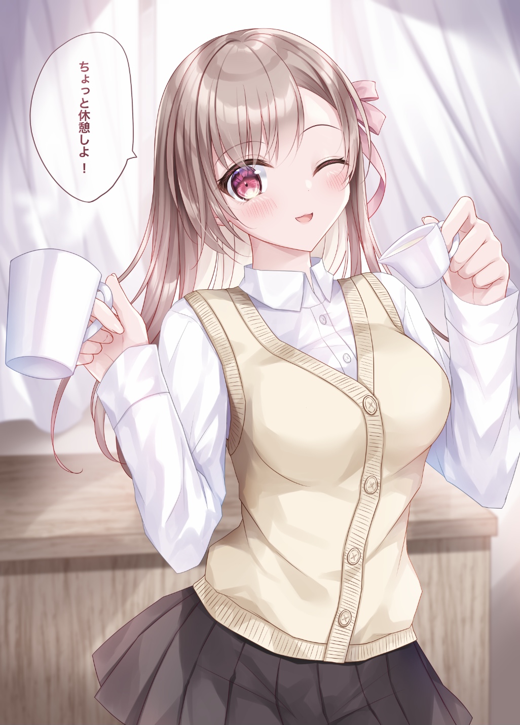 【P站画师】泳装少女 猫娘 画风细腻的日本小日向ほしみ插画师的作品 P站美图-第3张
