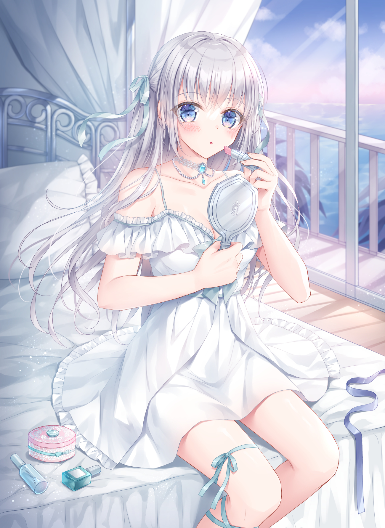 【P站画师】泳装少女 猫娘 画风细腻的日本小日向ほしみ插画师的作品 P站美图-第4张