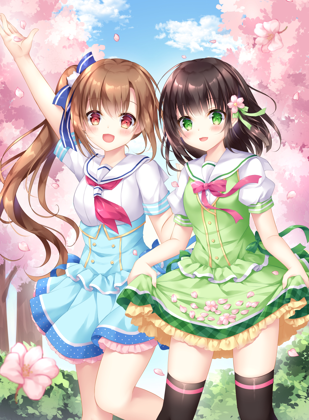 【P站画师】泳装少女 猫娘 画风细腻的日本小日向ほしみ插画师的作品 P站美图-第6张
