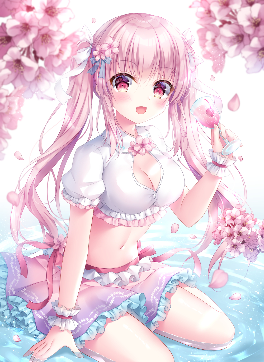 【P站画师】泳装少女 猫娘 画风细腻的日本小日向ほしみ插画师的作品 P站美图-第10张