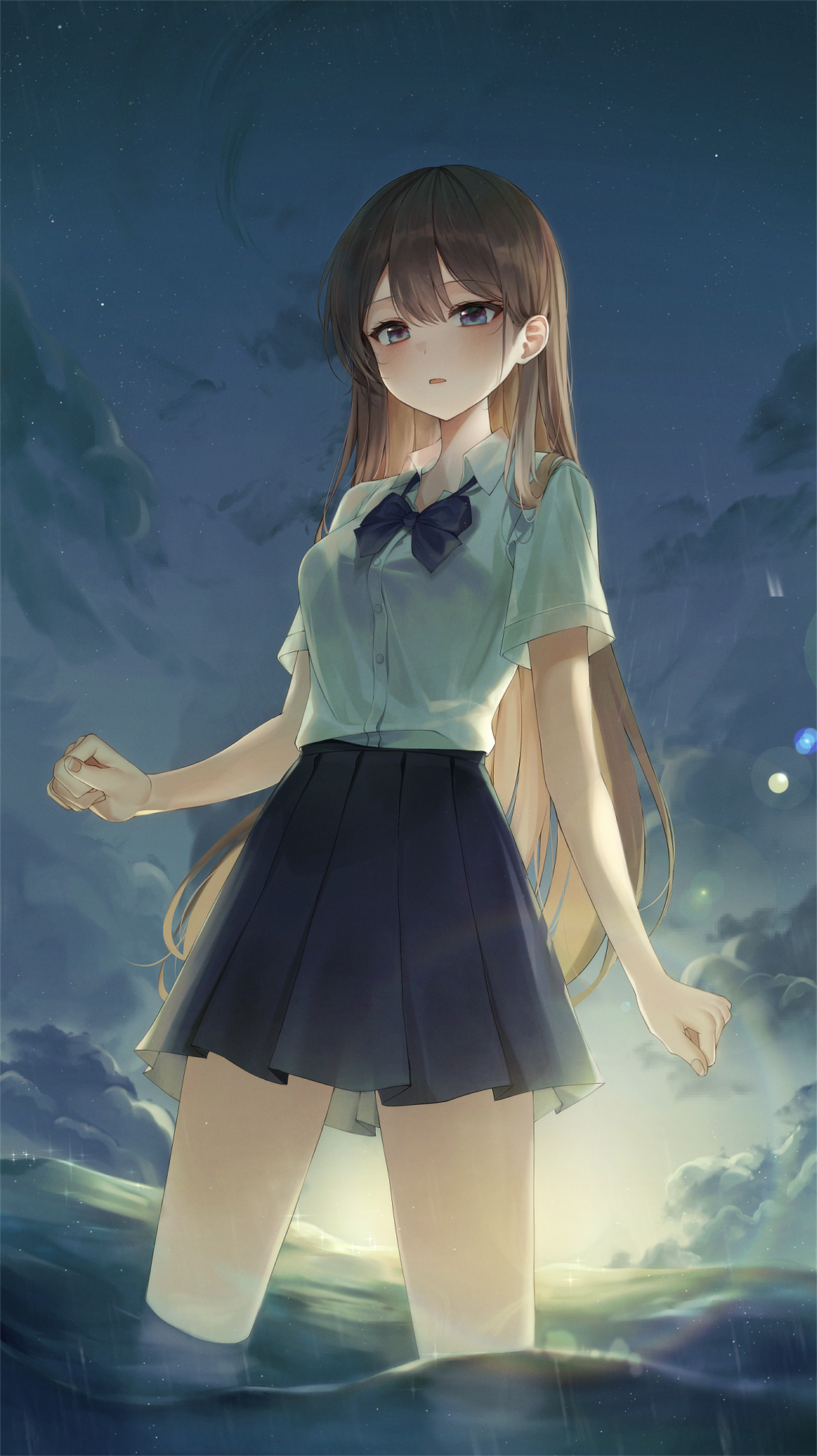 【P站插画】JK制服少女来咯，韩国插画师SOLCHA的插画作品 P站画师-第11张