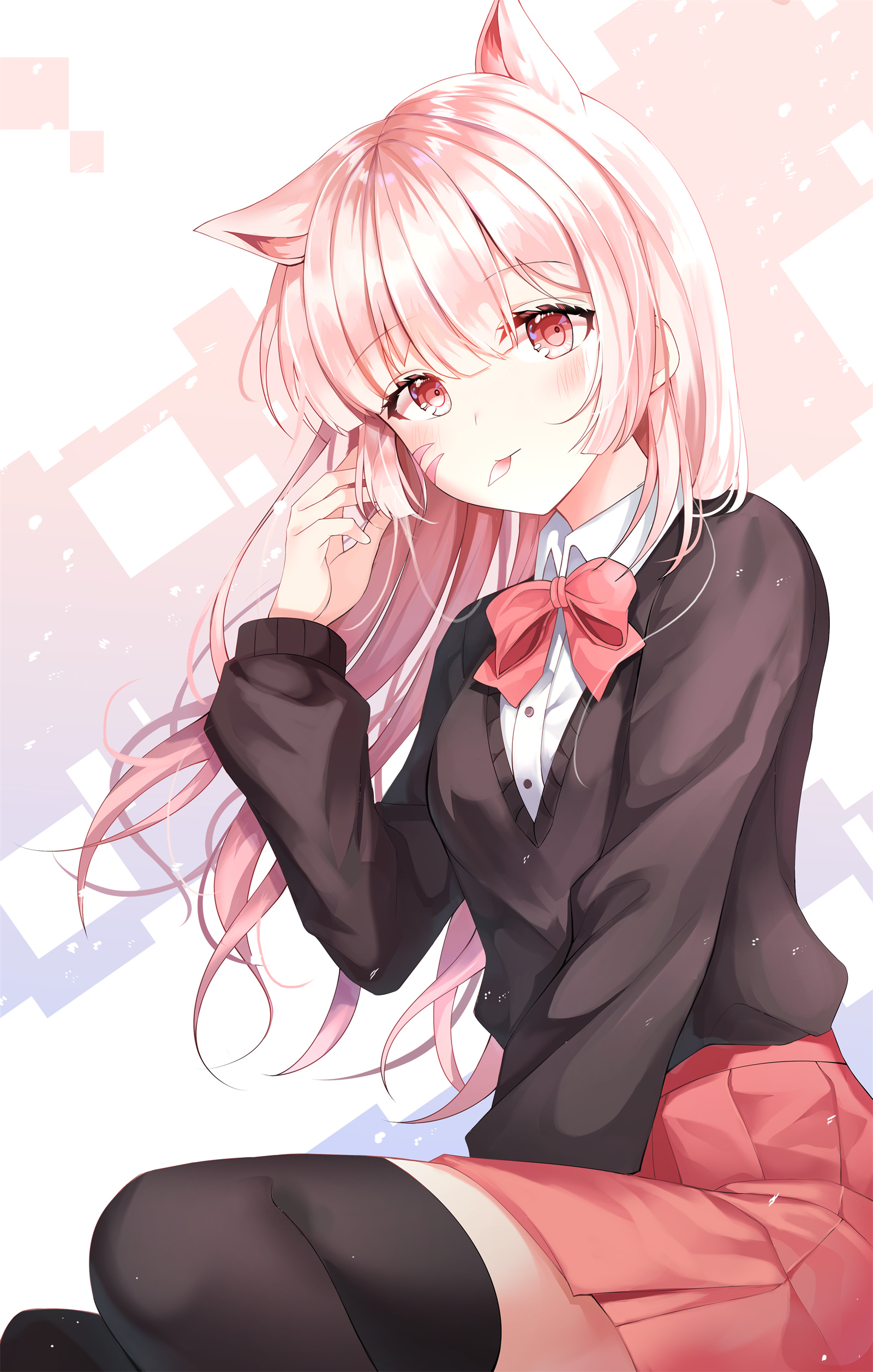 【P站插画】JK制服少女来咯，韩国插画师SOLCHA的插画作品 P站画师-第13张