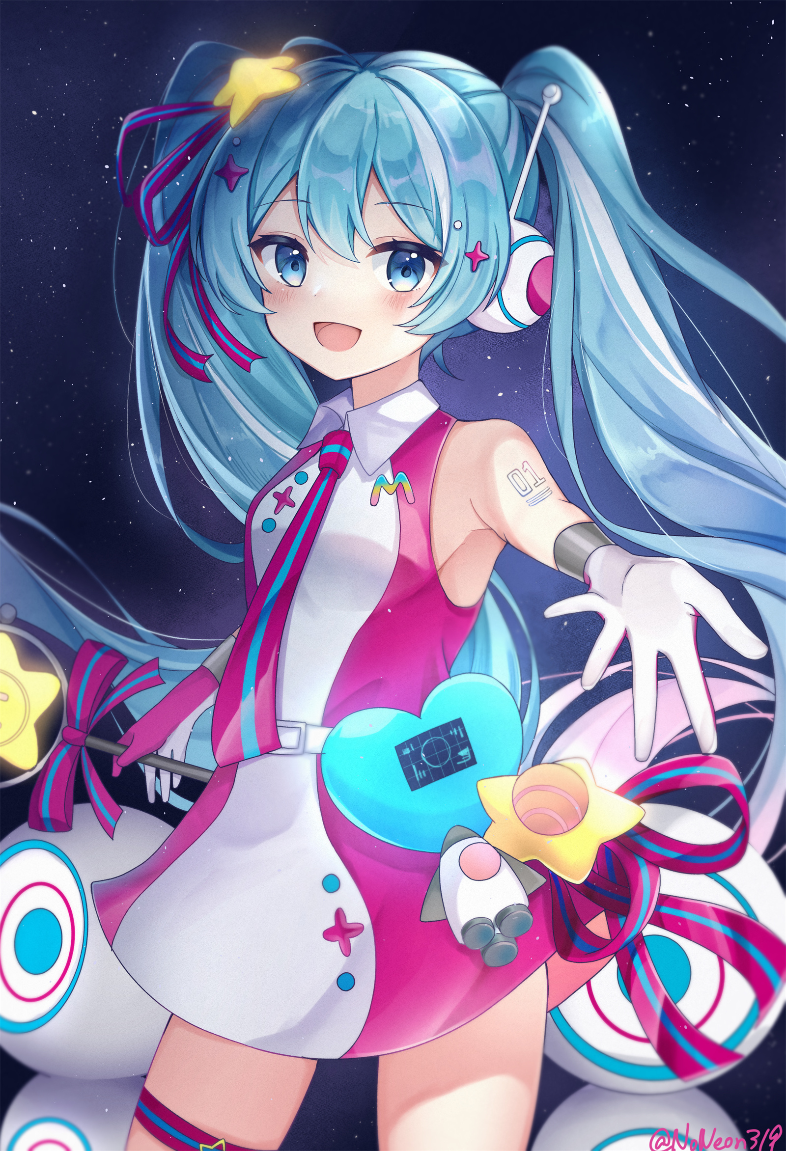 【P站画师】是你爱的初音未来miku嘛？日本插画师NoNe的作品推荐 P站画师-第4张