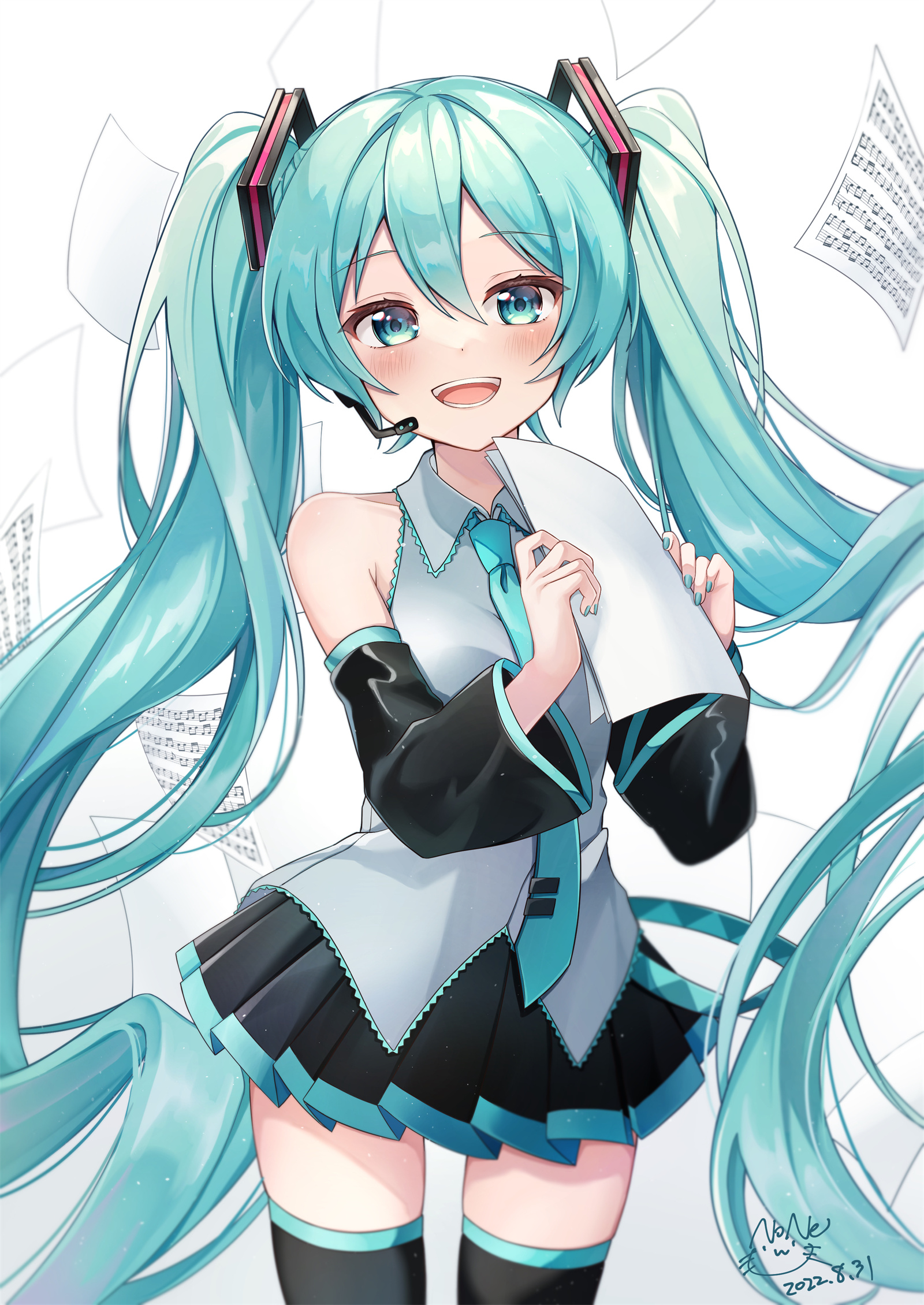 【P站画师】是你爱的初音未来miku嘛？日本插画师NoNe的作品推荐 P站画师-第7张