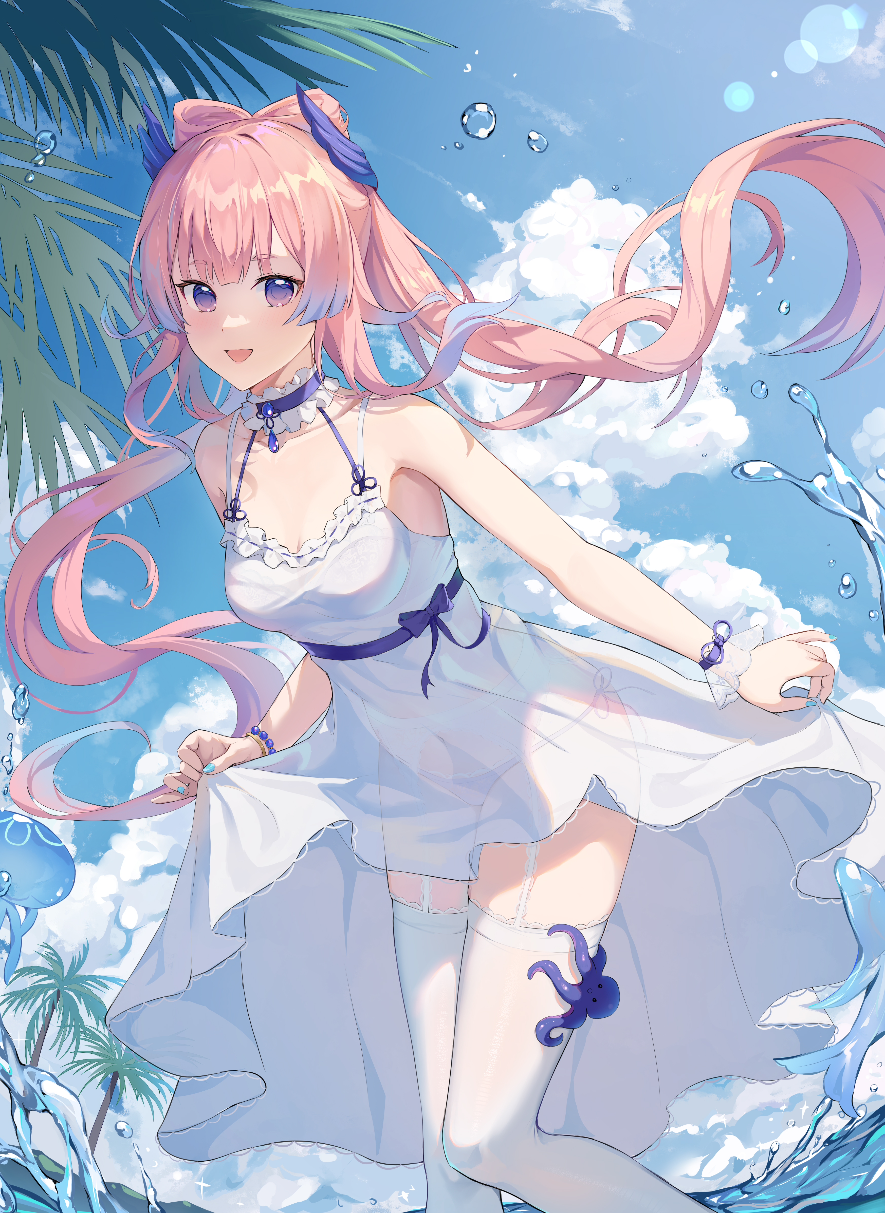 【插画美图】现人神巫女 原神 珊瑚宫心海同人插画特辑 第二期 P站美图-第10张