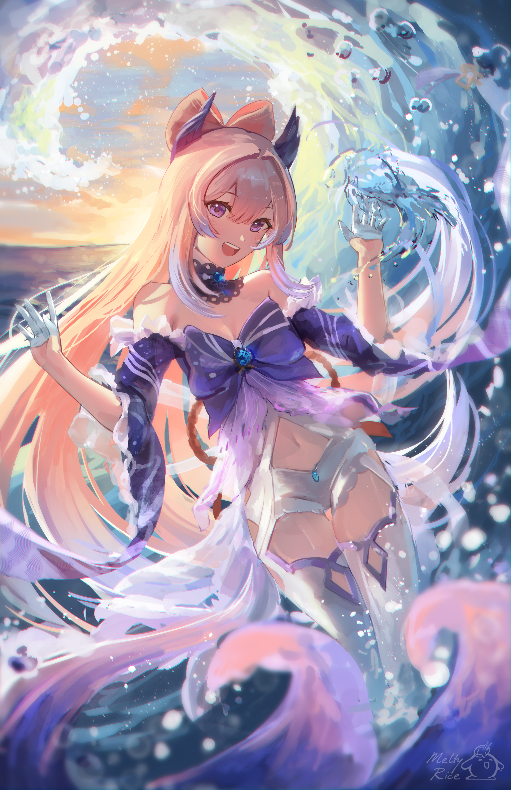 【插画美图】现人神巫女 原神 珊瑚宫心海同人插画特辑 第二期 P站美图-第11张
